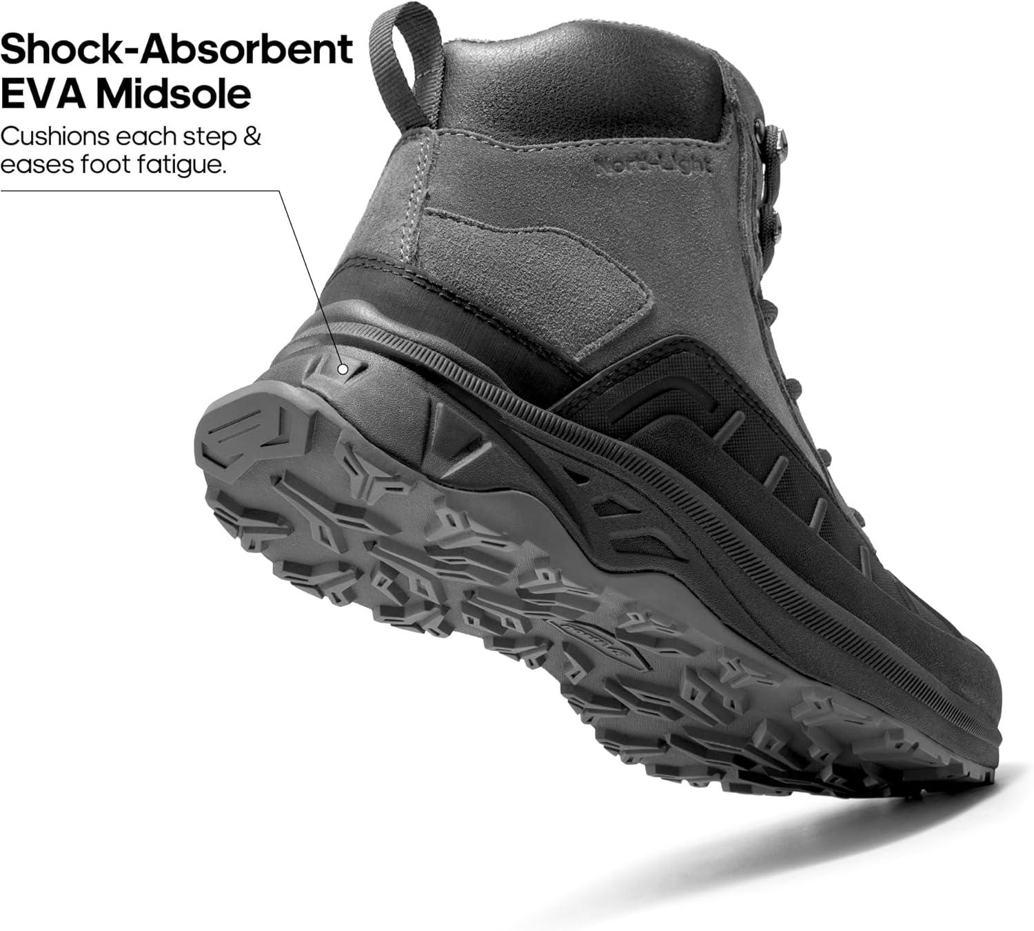 imageNORTIV 8 Womens Waterproof Hiking Boots Outdoor Trekking Camping Trail Hiking Boots