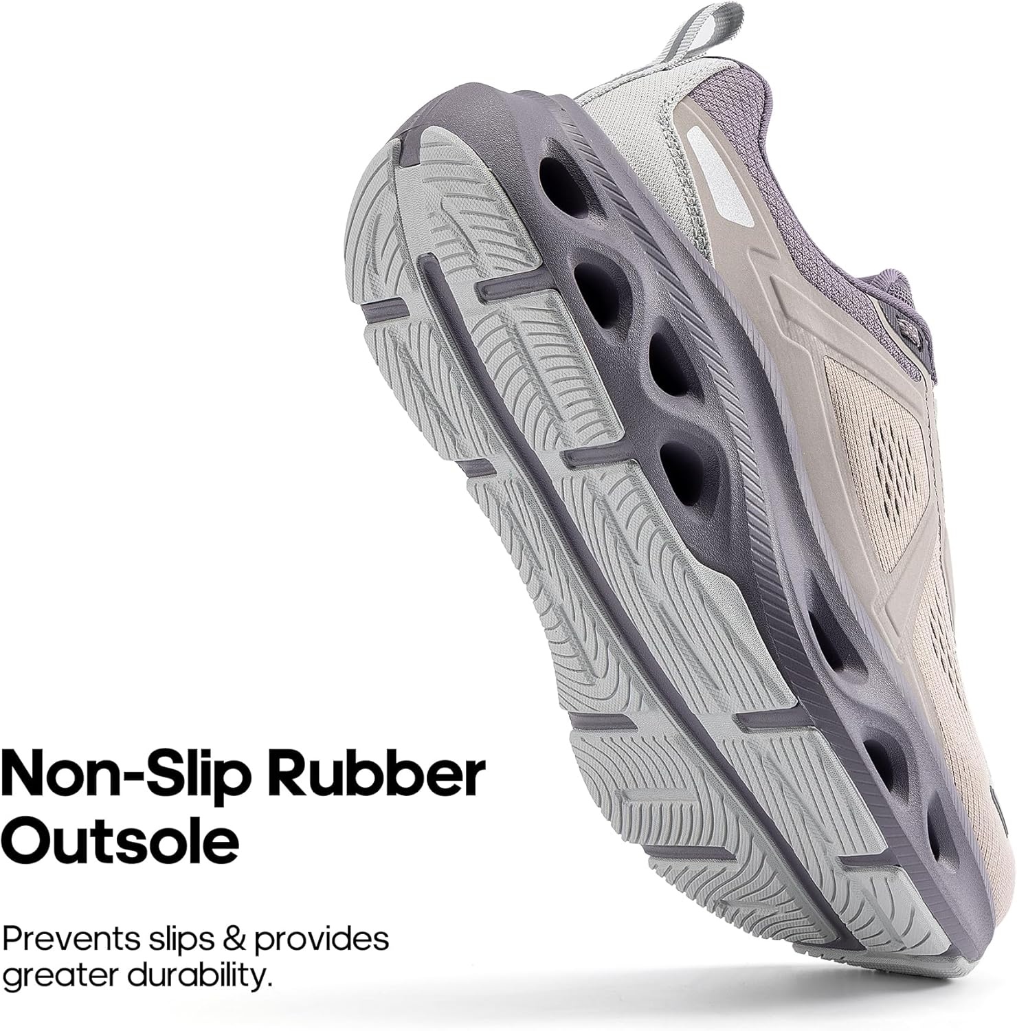 image:imageNORTIV 8 Womens Cushioning Walking Running Shoes WorkoutJoggingBreathableNon SlipMesharch supportGymAthleticWearResistantcity walksexerciseFashionMovePropelGrey PinkPurple