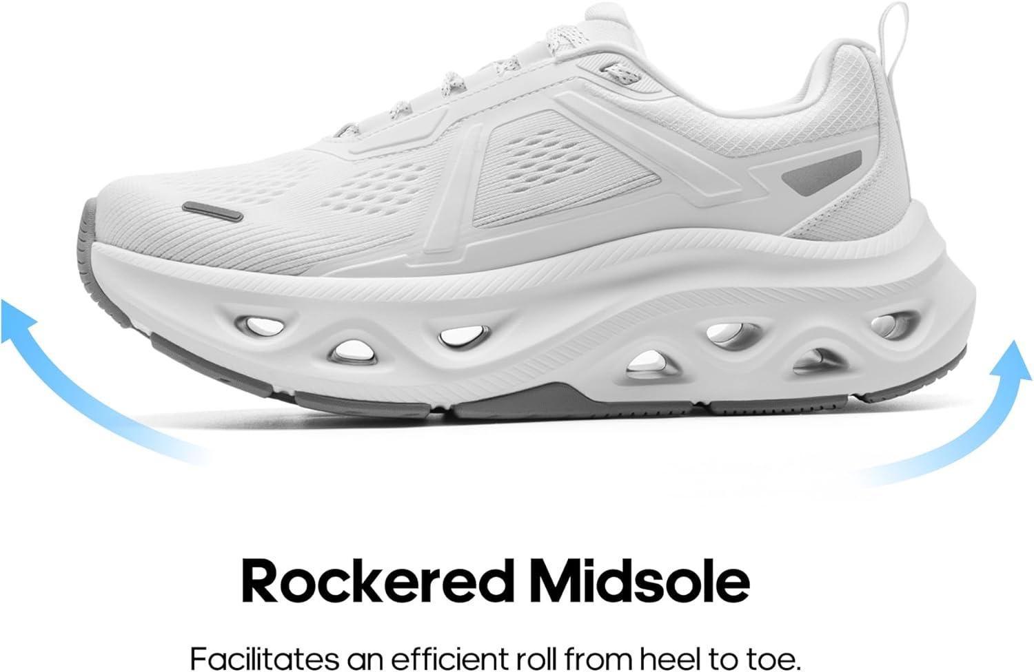 image:imageNORTIV 8 Womens Cushioning Walking Running Shoes WorkoutJoggingBreathableNon SlipMesharch supportGymAthleticWearResistantcity walksexerciseFashionMovePropelWhite