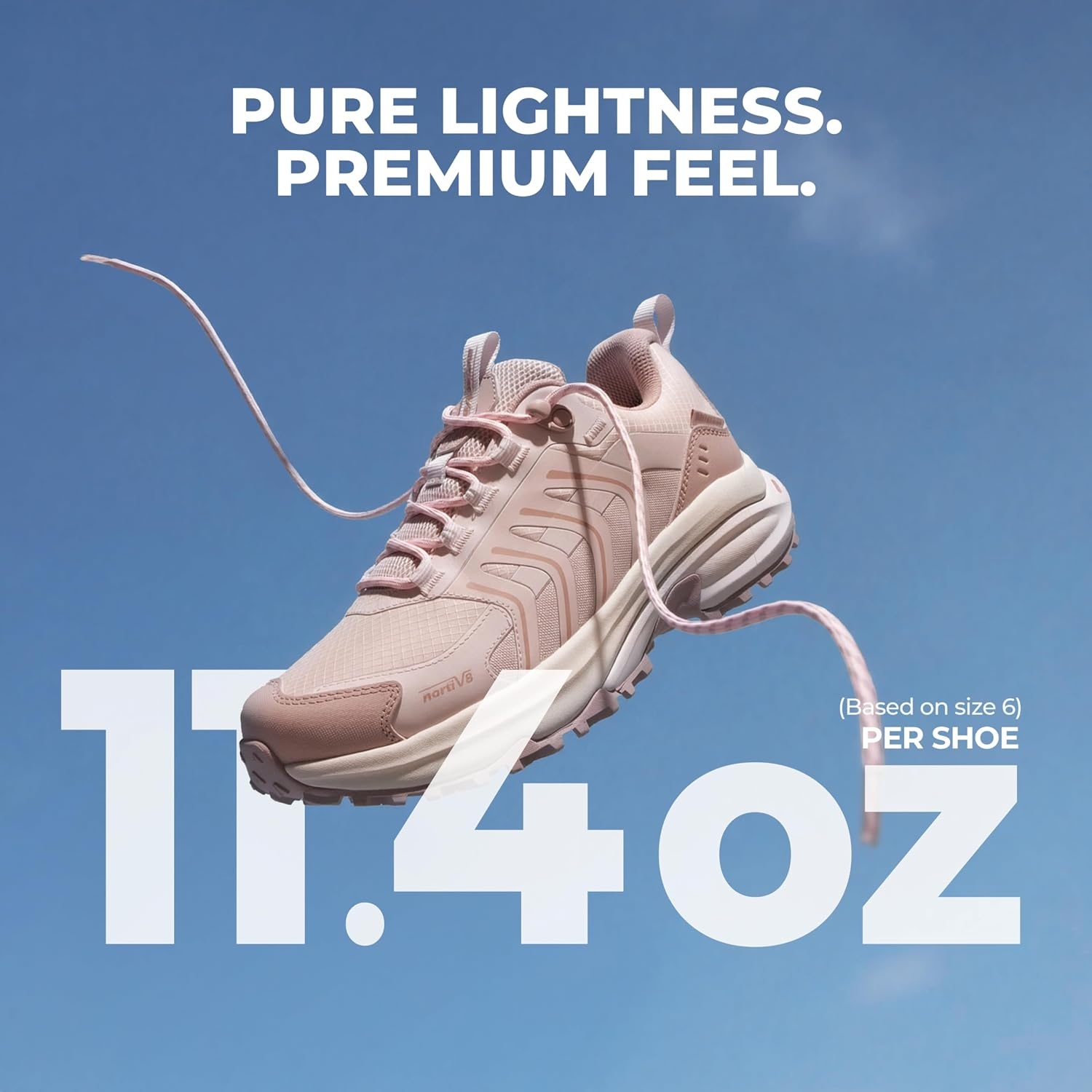 image:imageNORTIV 8 Womens Waterproof Hiking Shoes Lightweight Travel for Walking All Day Comfort NonSlip Outdoor Trekking Camping Climbing Fashion Sneakers Armadillo FieldLiteLight Pink