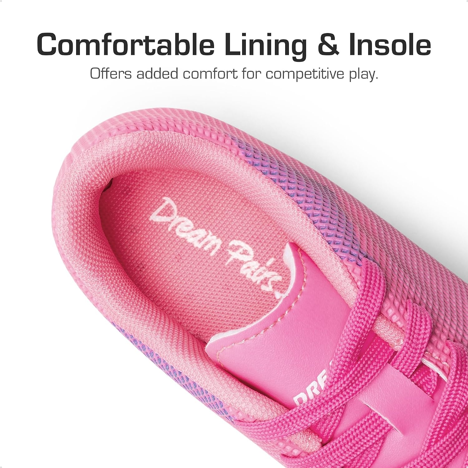 image:imageDREAM PAIRS Boys Girls Soccer Cleats Youth Firm Groud Athletic Outdoor Trainning Football Shoes for LittleBig KidRose RedWhite