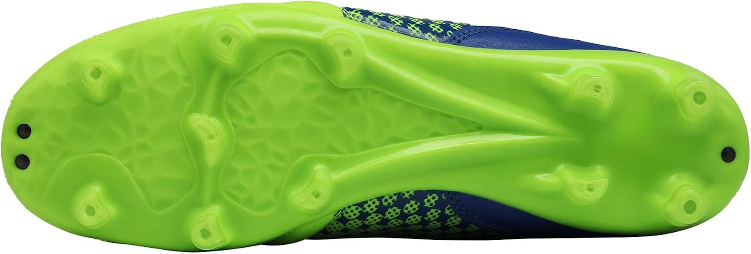 image:imageDREAM PAIRS Mens Firm Ground Soccer Shoes Mens Soccer Cleats with Lightweight Design TPU Studs Breathable Upper and Wide Fit Comfort for Fast Firm Ground PlayNeonGreenRoyal