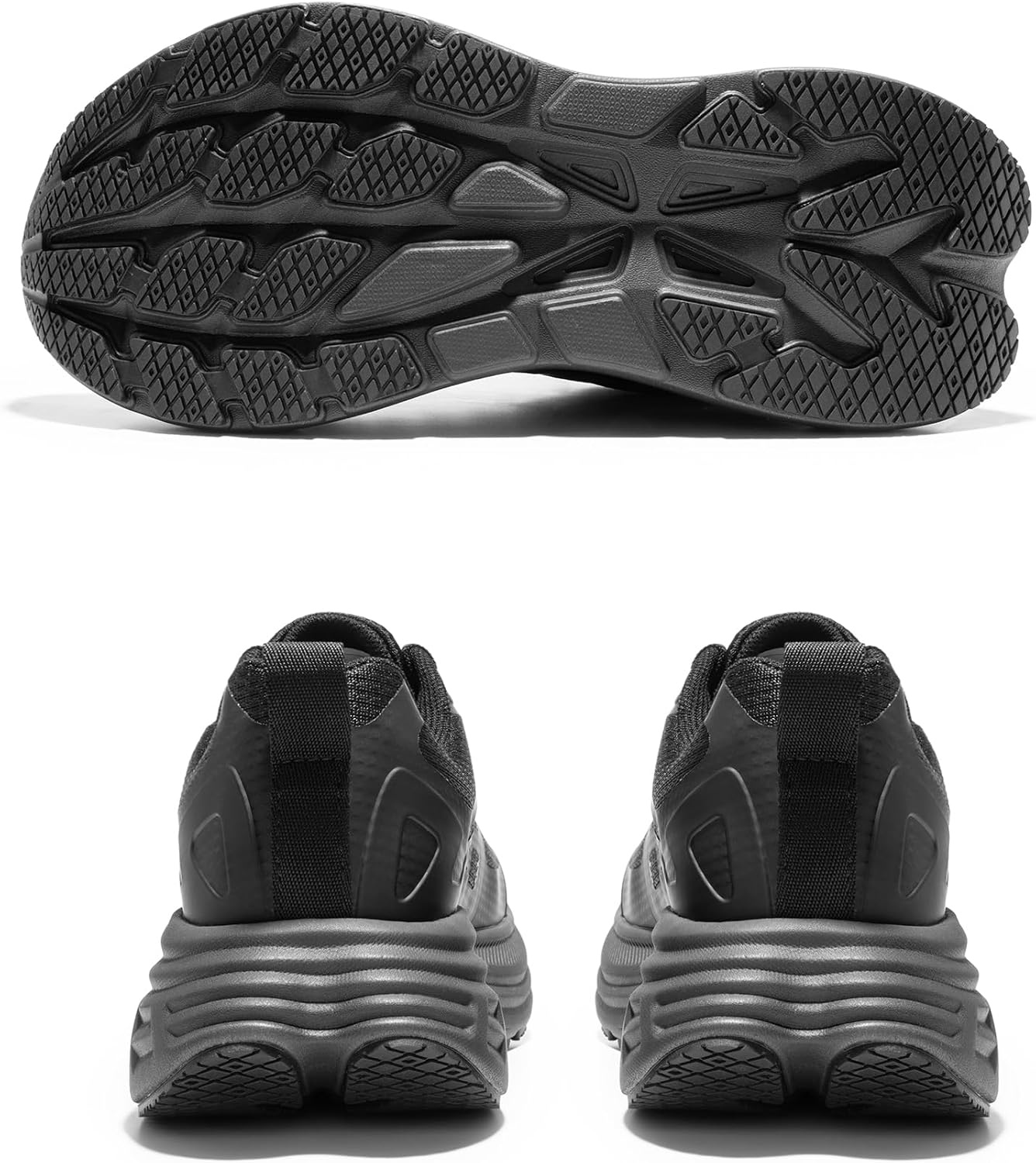 image:imageNORTIV 8 Womens Walking Shoes Running Tennis Sneakers Cushion NonSlip Comfortable Breathable Workout Gym Sports Athletic Fashion ActiveFloatAll Black
