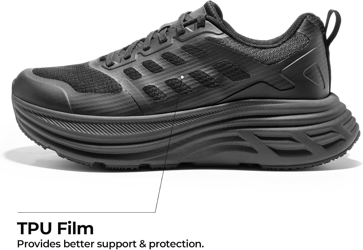 image:imageNORTIV 8 Womens Walking Shoes Running Tennis Sneakers Cushion NonSlip Comfortable Breathable Workout Gym Sports Athletic Fashion ActiveFloatAll Black