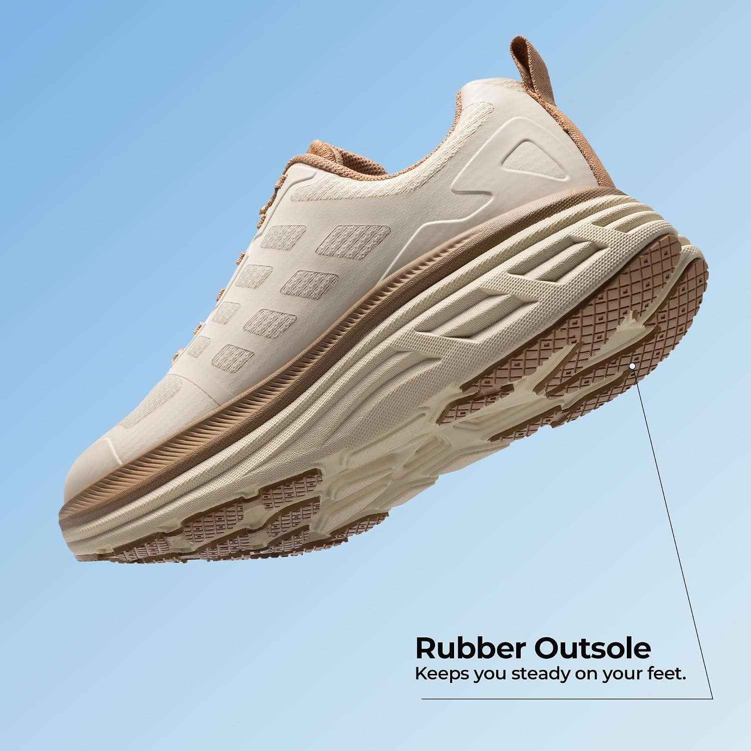 image:imageNORTIV 8 Womens Walking Shoes Running Tennis Sneakers Cushion NonSlip Comfortable Breathable Workout Gym Sports Athletic Fashion ActiveFloatBeigeKhaki