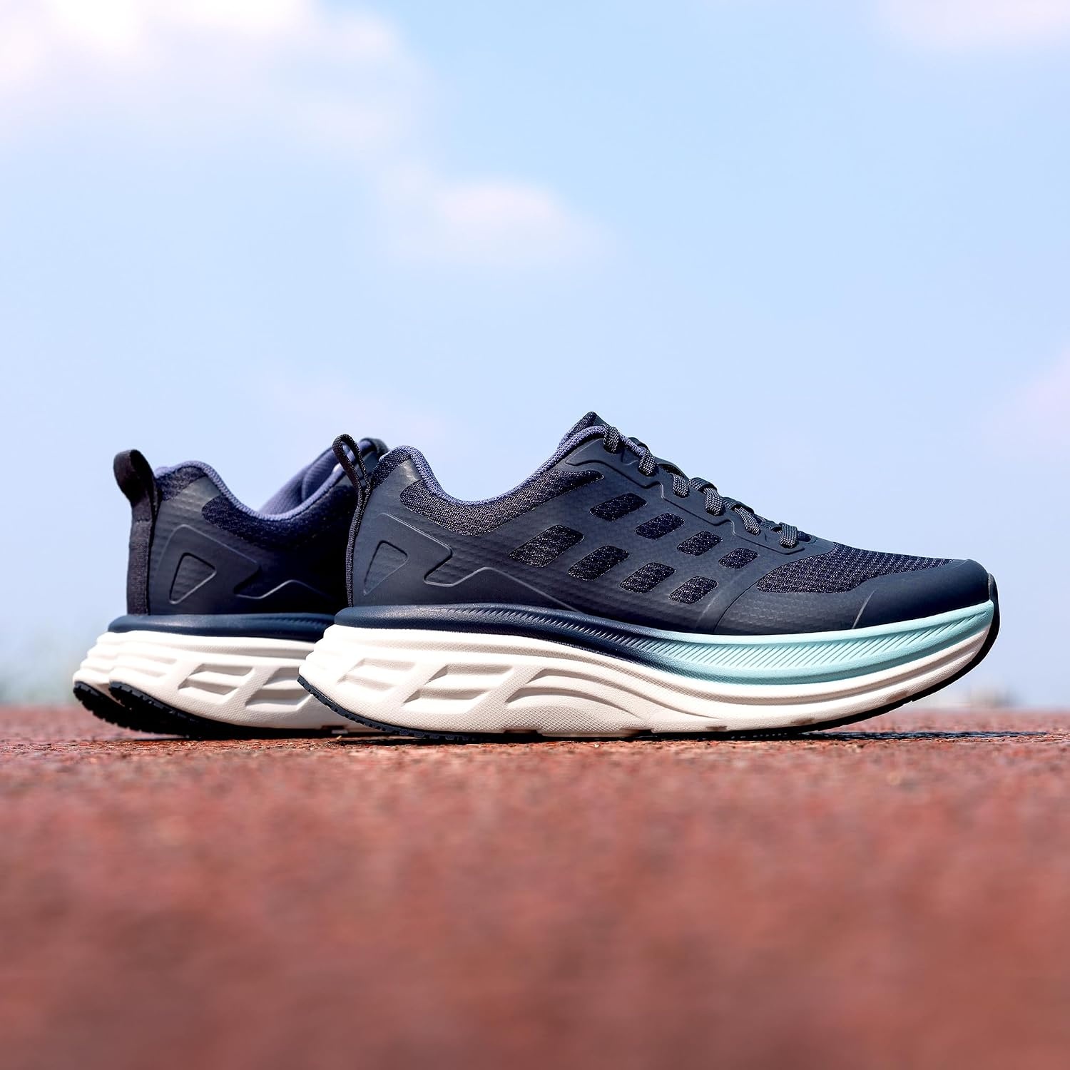image:imageNORTIV 8 Womens Walking Shoes Running Tennis Sneakers Cushion NonSlip Comfortable Breathable Workout Gym Sports Athletic Fashion ActiveFloatBlue