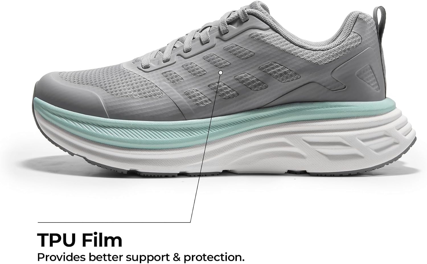 image:imageNORTIV 8 Womens Walking Shoes Running Tennis Sneakers Cushion NonSlip Comfortable Breathable Workout Gym Sports Athletic Fashion ActiveFloatGrey