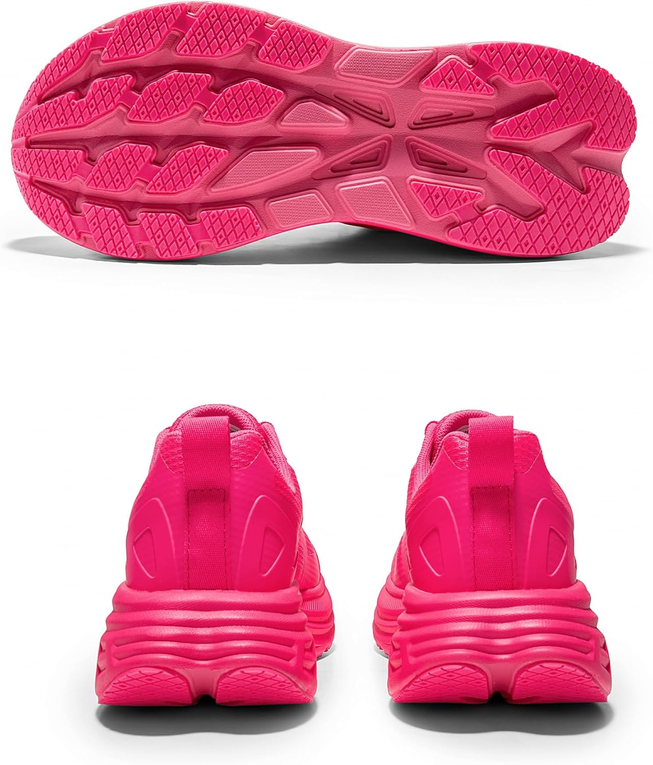 image:imageNORTIV 8 Womens Walking Shoes Running Tennis Sneakers Cushion NonSlip Comfortable Breathable Workout Gym Sports Athletic Fashion ActiveFloatHot Pink
