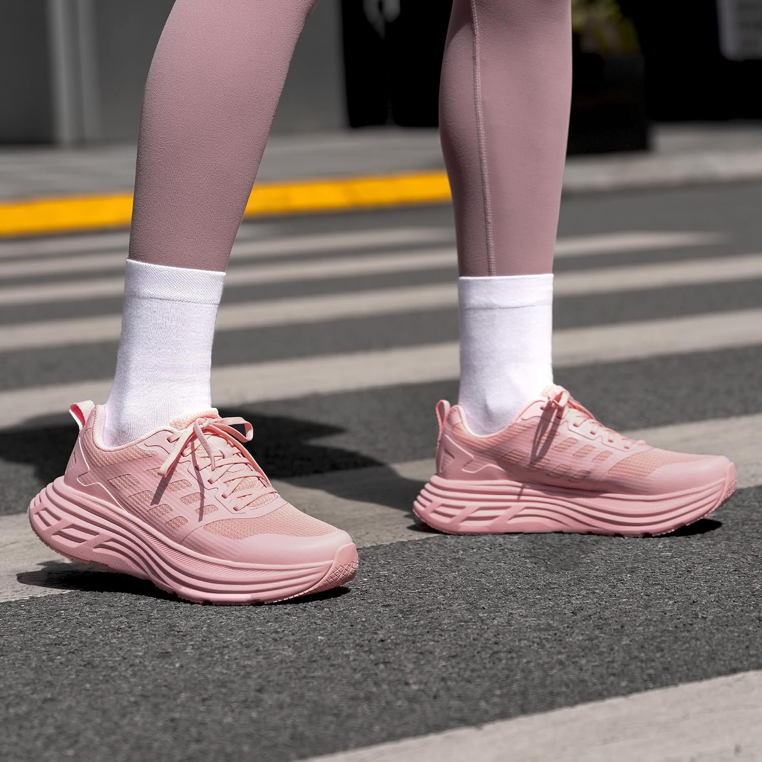 image:imageNORTIV 8 Womens Walking Shoes Running Tennis Sneakers Cushion NonSlip Comfortable Breathable Workout Gym Sports Athletic Fashion ActiveFloatPink