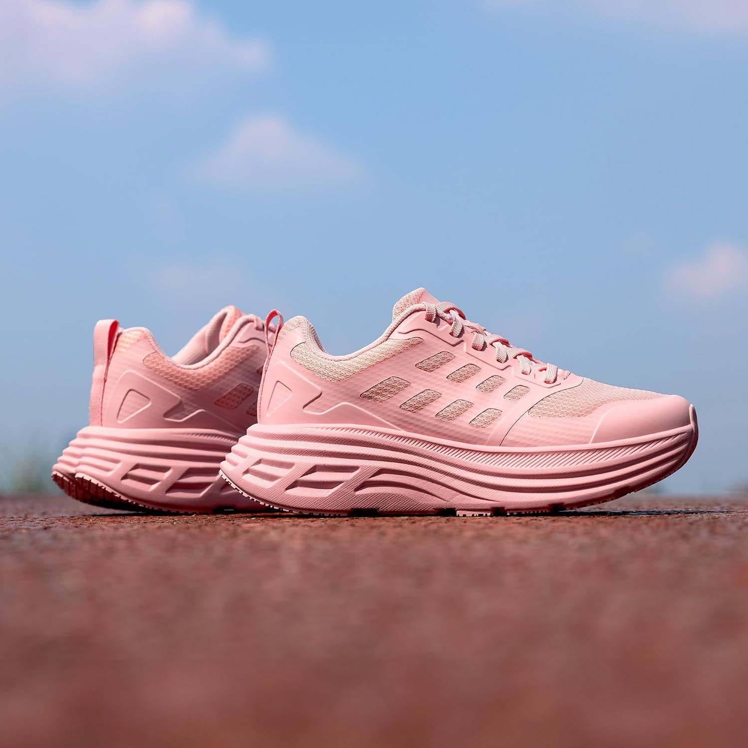 image:imageNORTIV 8 Womens Walking Shoes Running Tennis Sneakers Cushion NonSlip Comfortable Breathable Workout Gym Sports Athletic Fashion ActiveFloatPink