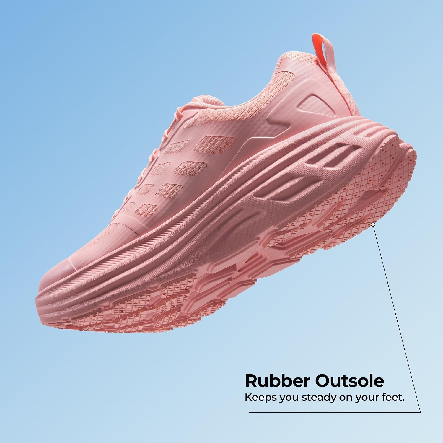 image:imageNORTIV 8 Womens Walking Shoes Running Tennis Sneakers Cushion NonSlip Comfortable Breathable Workout Gym Sports Athletic Fashion ActiveFloatPink