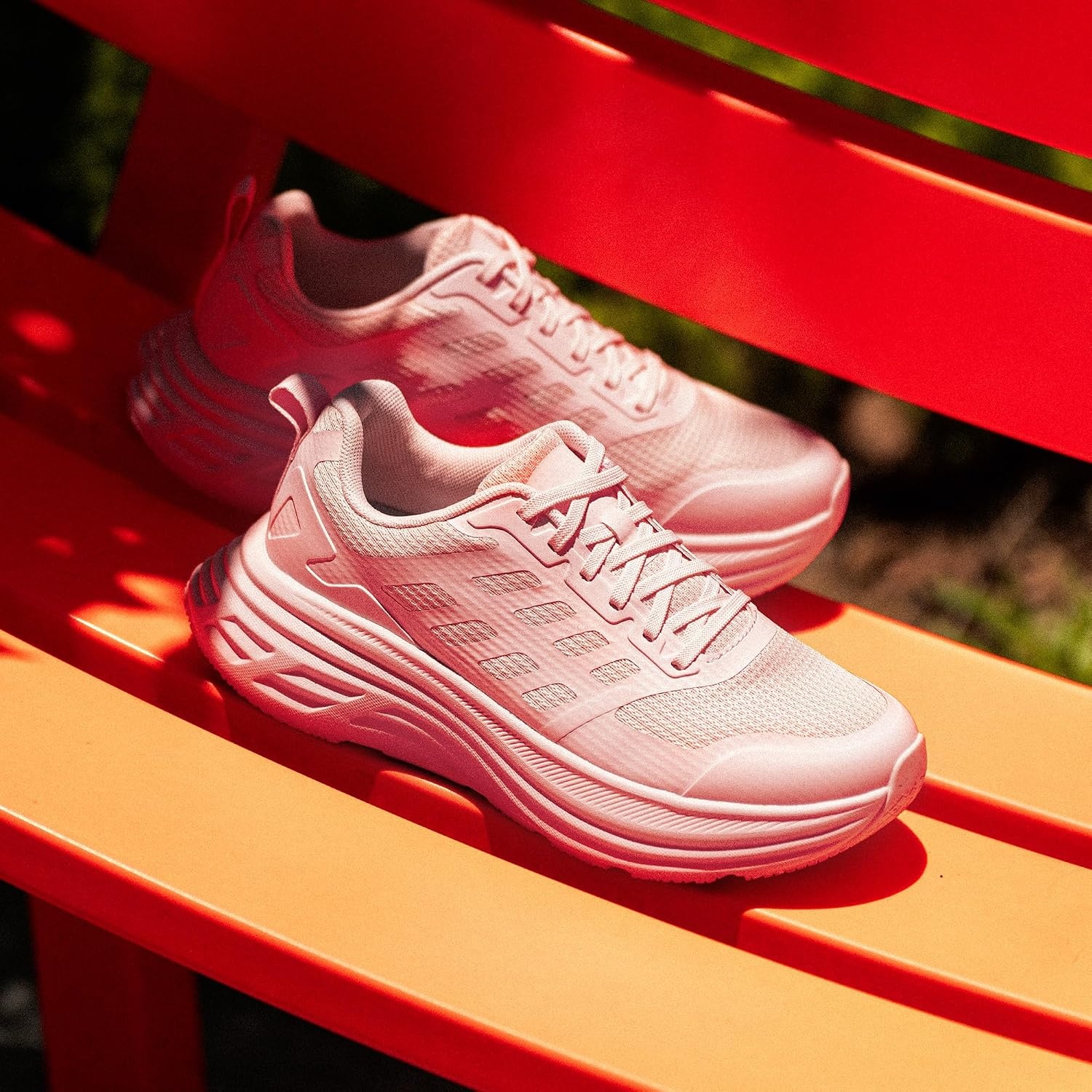 image:imageNORTIV 8 Womens Walking Shoes Running Tennis Sneakers Cushion NonSlip Comfortable Breathable Workout Gym Sports Athletic Fashion ActiveFloatPink