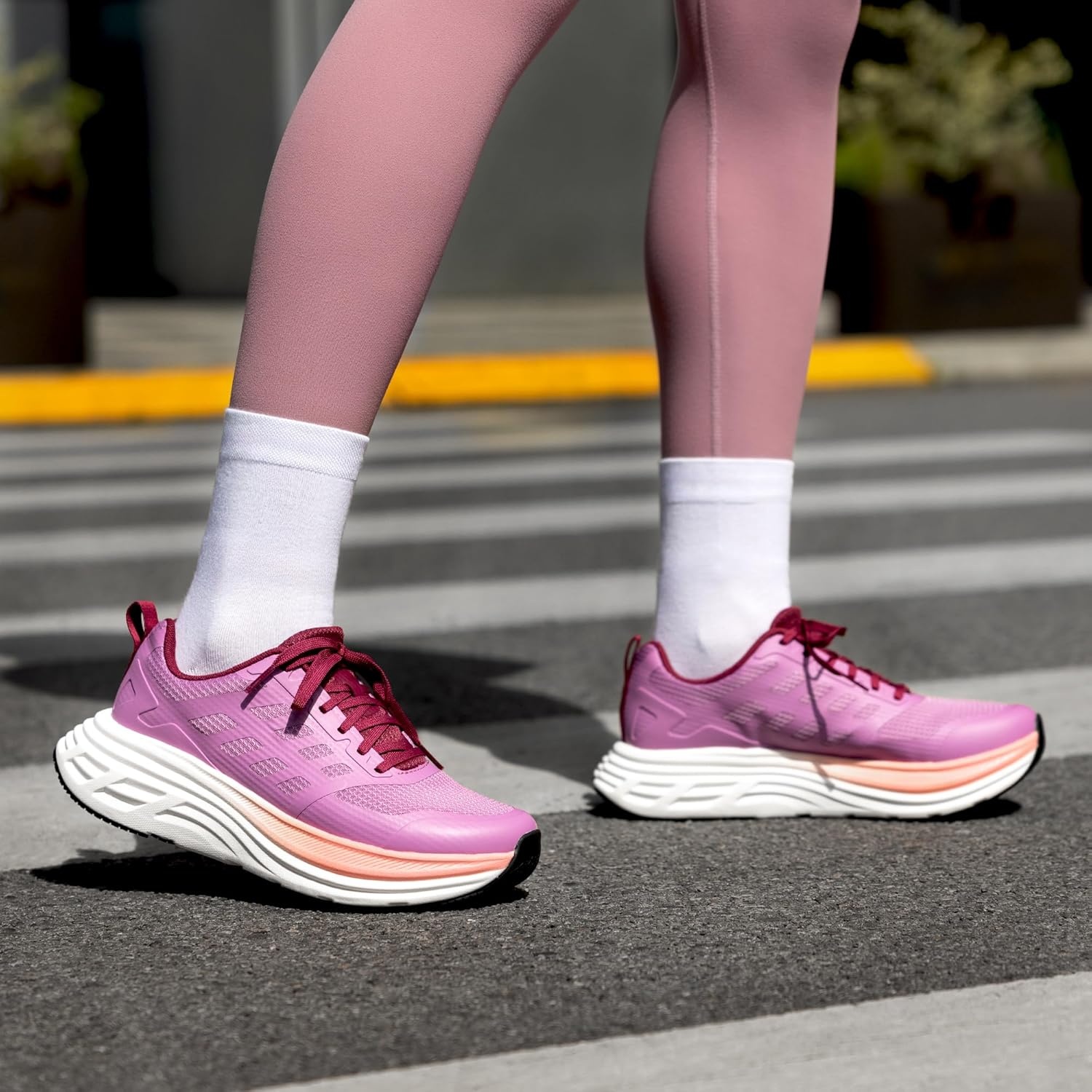 image:imageNORTIV 8 Womens Walking Shoes Running Tennis Sneakers Cushion NonSlip Comfortable Breathable Workout Gym Sports Athletic Fashion ActiveFloatPurple