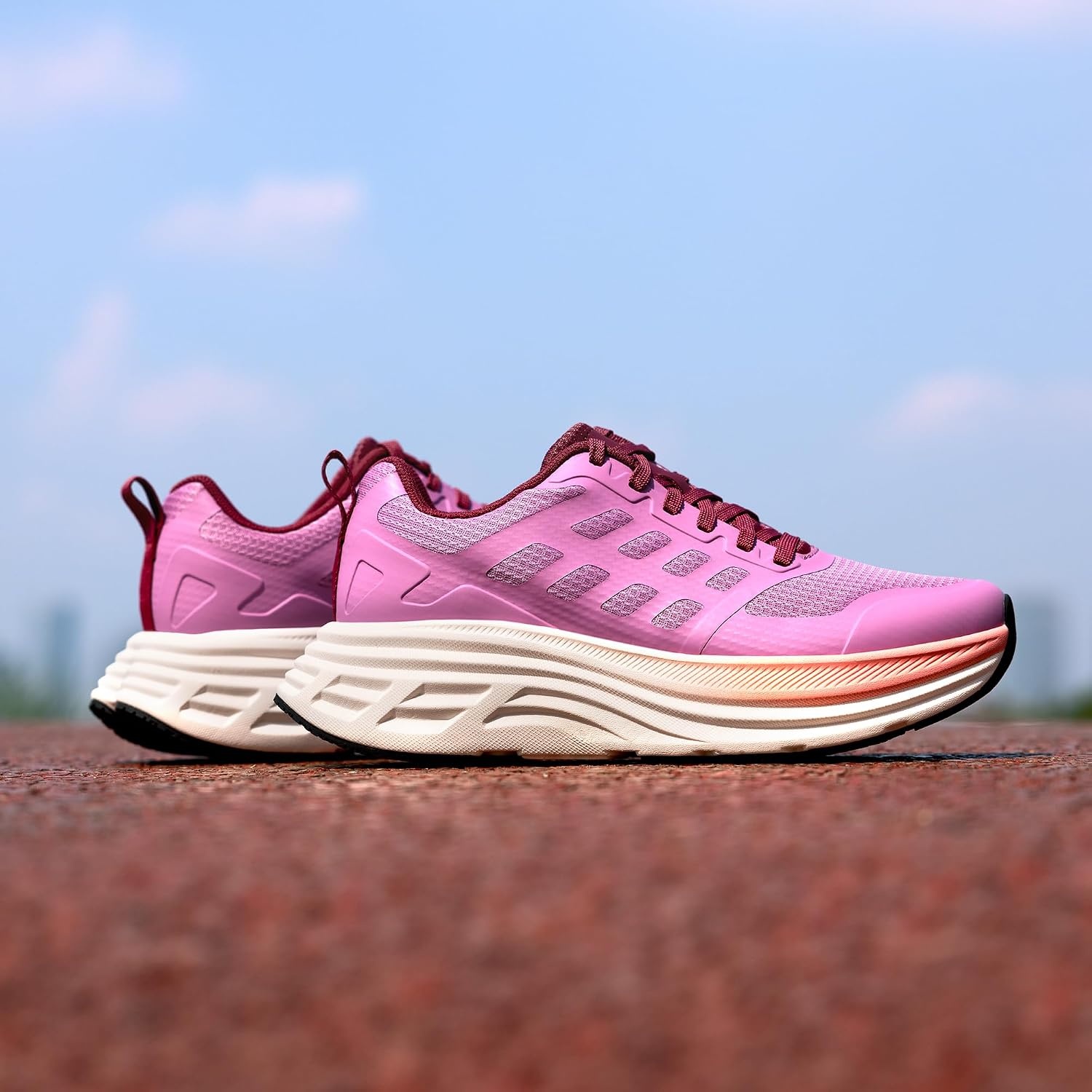 image:imageNORTIV 8 Womens Walking Shoes Running Tennis Sneakers Cushion NonSlip Comfortable Breathable Workout Gym Sports Athletic Fashion ActiveFloatPurple