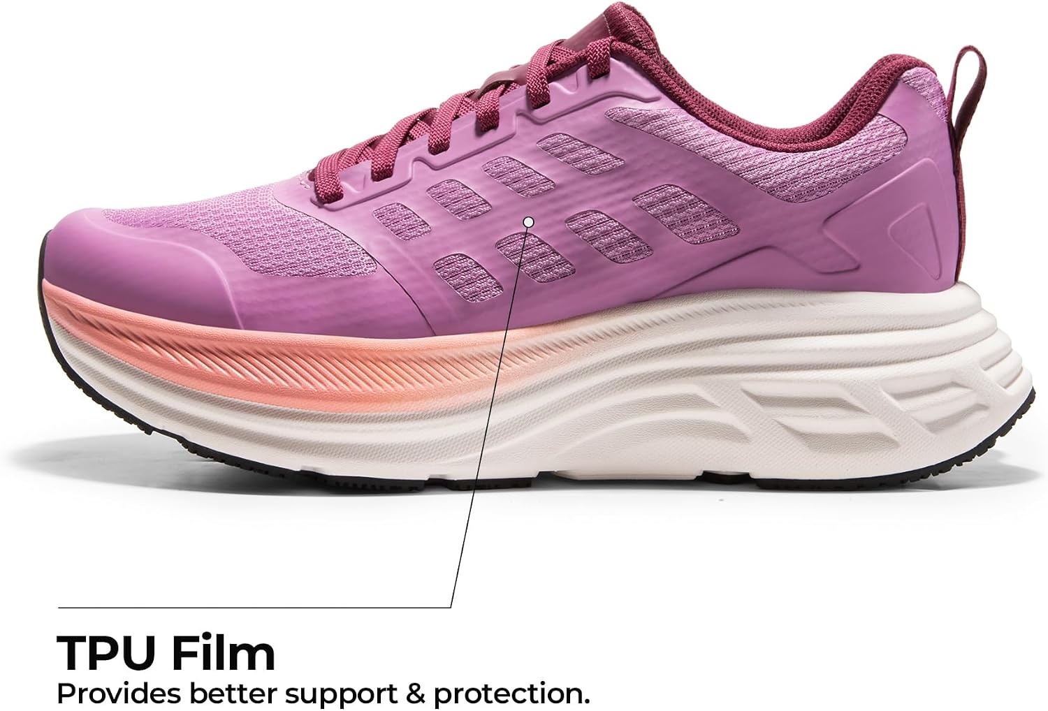 image:imageNORTIV 8 Womens Walking Shoes Running Tennis Sneakers Cushion NonSlip Comfortable Breathable Workout Gym Sports Athletic Fashion ActiveFloatPurple