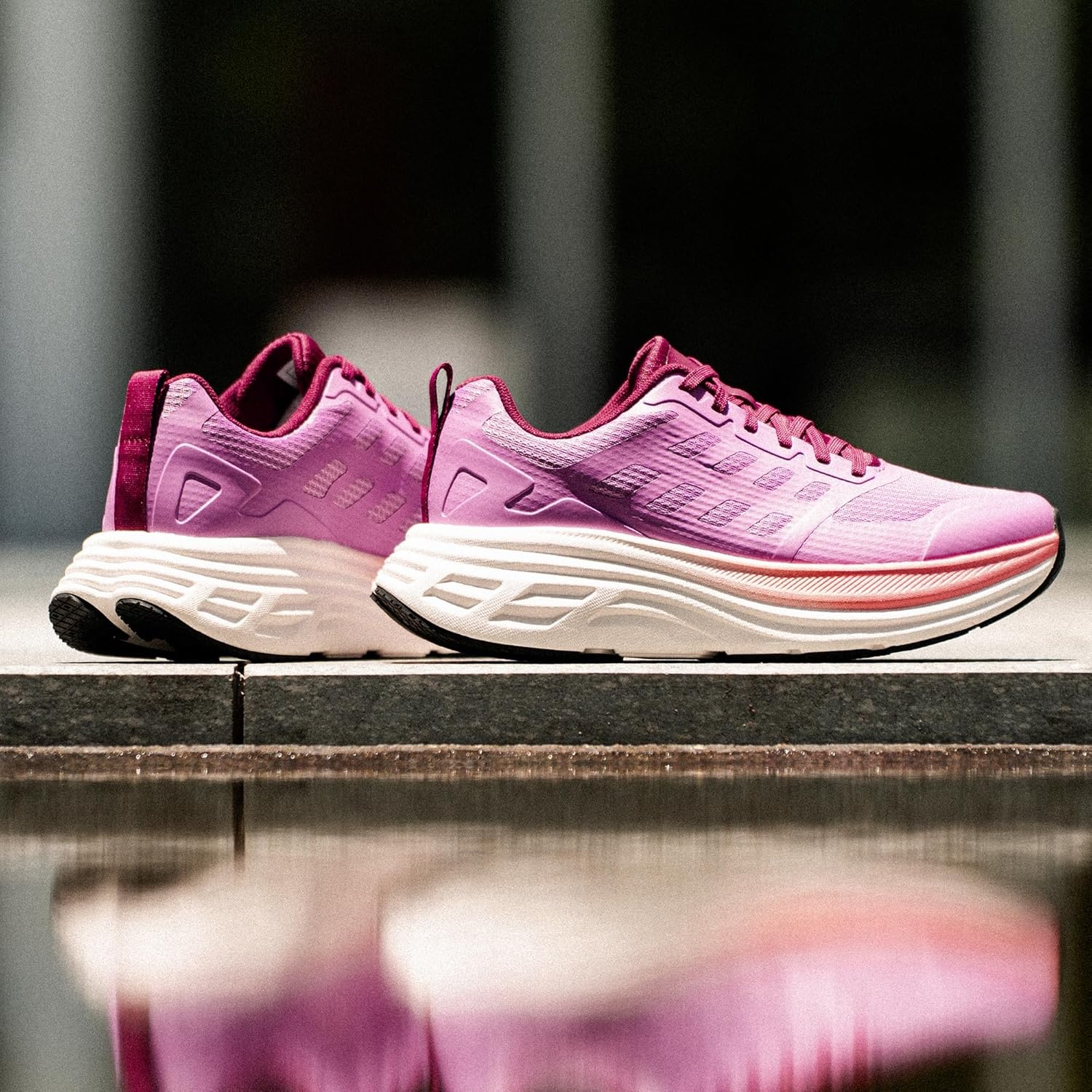 image:imageNORTIV 8 Womens Walking Shoes Running Tennis Sneakers Cushion NonSlip Comfortable Breathable Workout Gym Sports Athletic Fashion ActiveFloatPurple