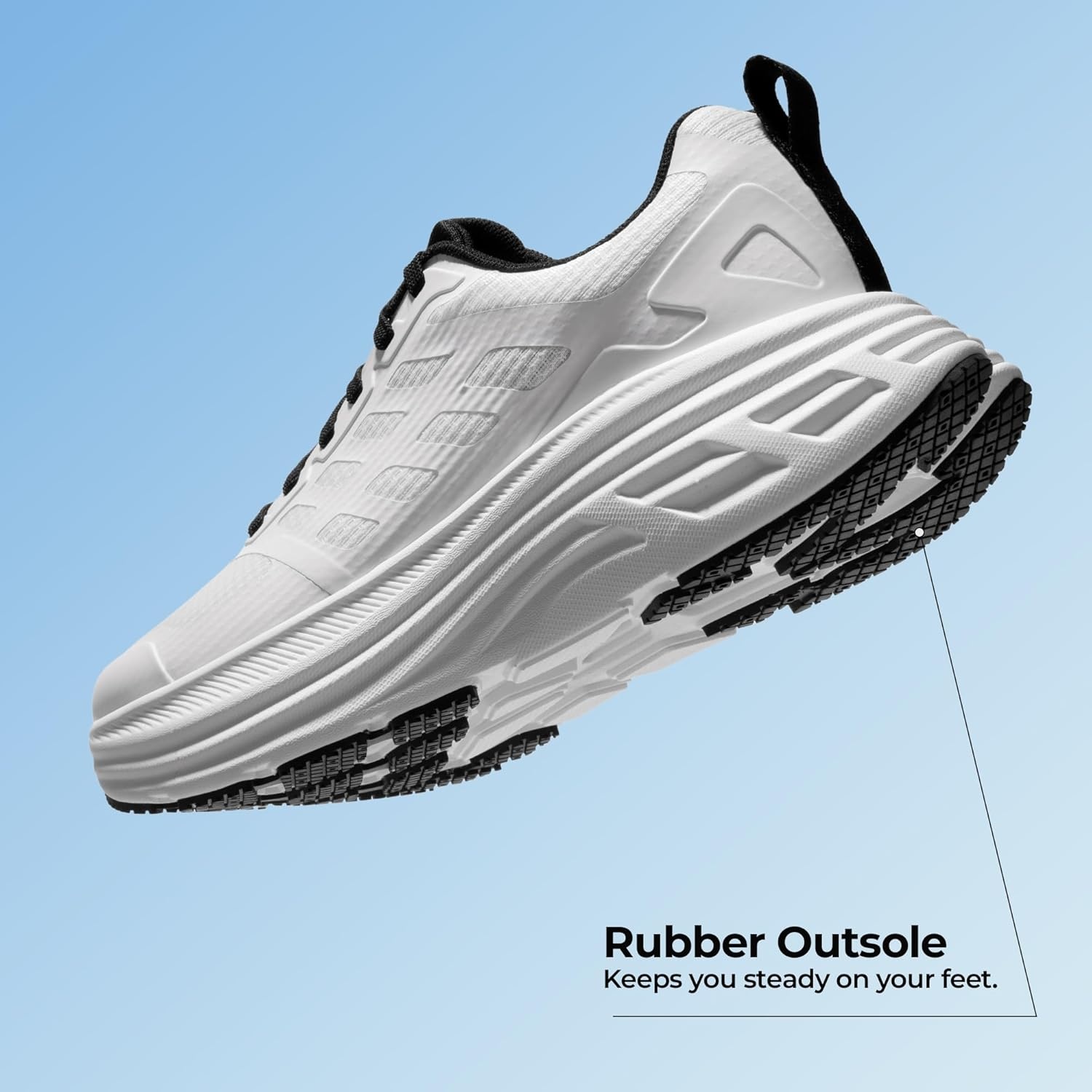 image:imageNORTIV 8 Womens Walking Shoes Running Tennis Sneakers Cushion NonSlip Comfortable Breathable Workout Gym Sports Athletic Fashion ActiveFloatWhite