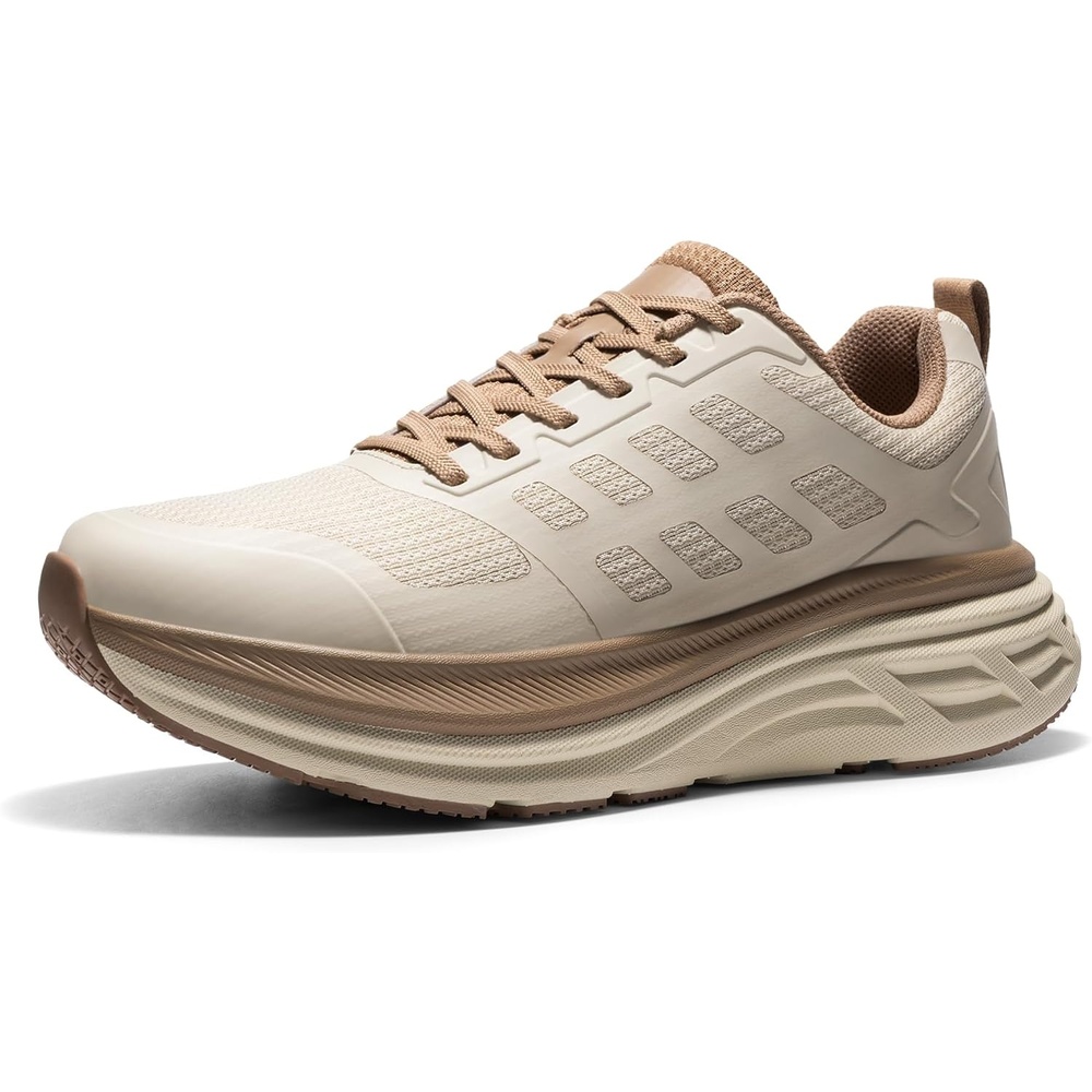 image:imageNORTIV 8 Womens Walking Shoes Running Tennis Sneakers Cushion NonSlip Comfortable Breathable Workout Gym Sports Athletic Fashion ActiveFloatBeigeKhaki