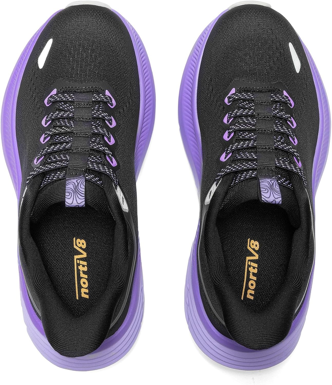 image:imageNORTIV 8 Womens Slip On Trail Running Hiking ShoesBlackPurple