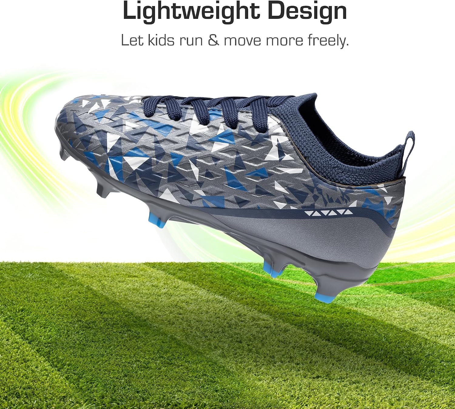 image:imageDREAM PAIRS Kids HighSpeed Soccer CleatsDark GreyNavy