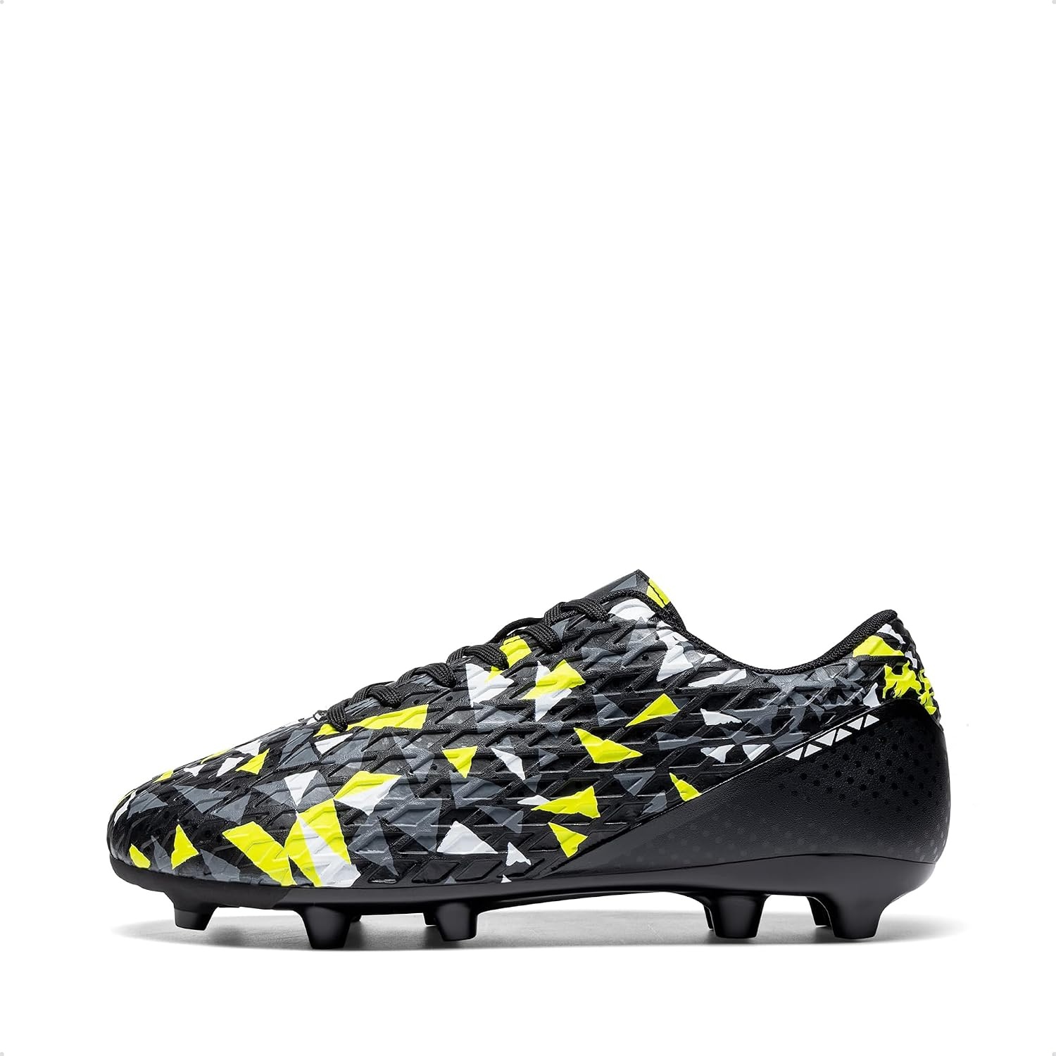 image:imageDREAM PAIRS Mens Soccer Cleats Football Shoes LaceUpBlackDark Grey