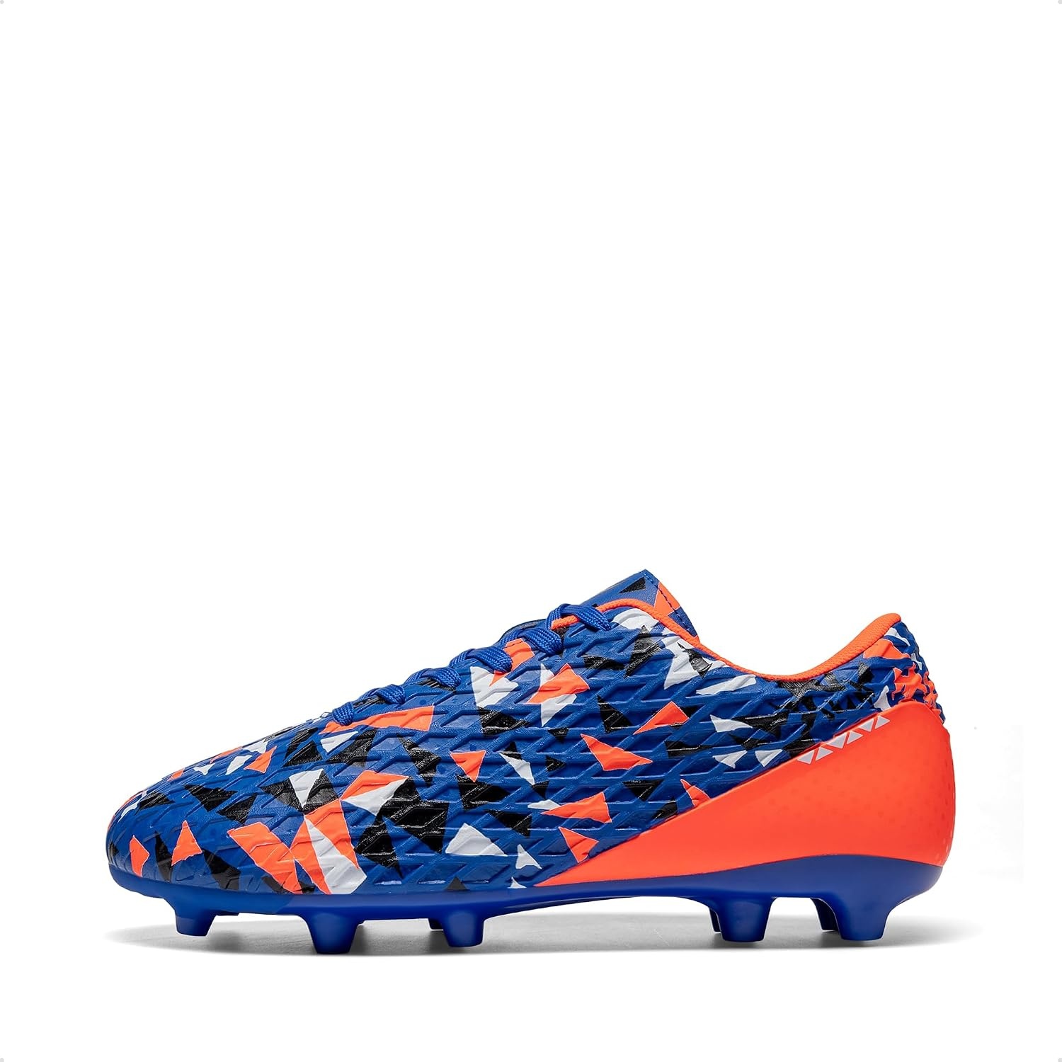 image:imageDREAM PAIRS Mens Soccer Cleats Football Shoes LaceUpOrangeRoyal Blue