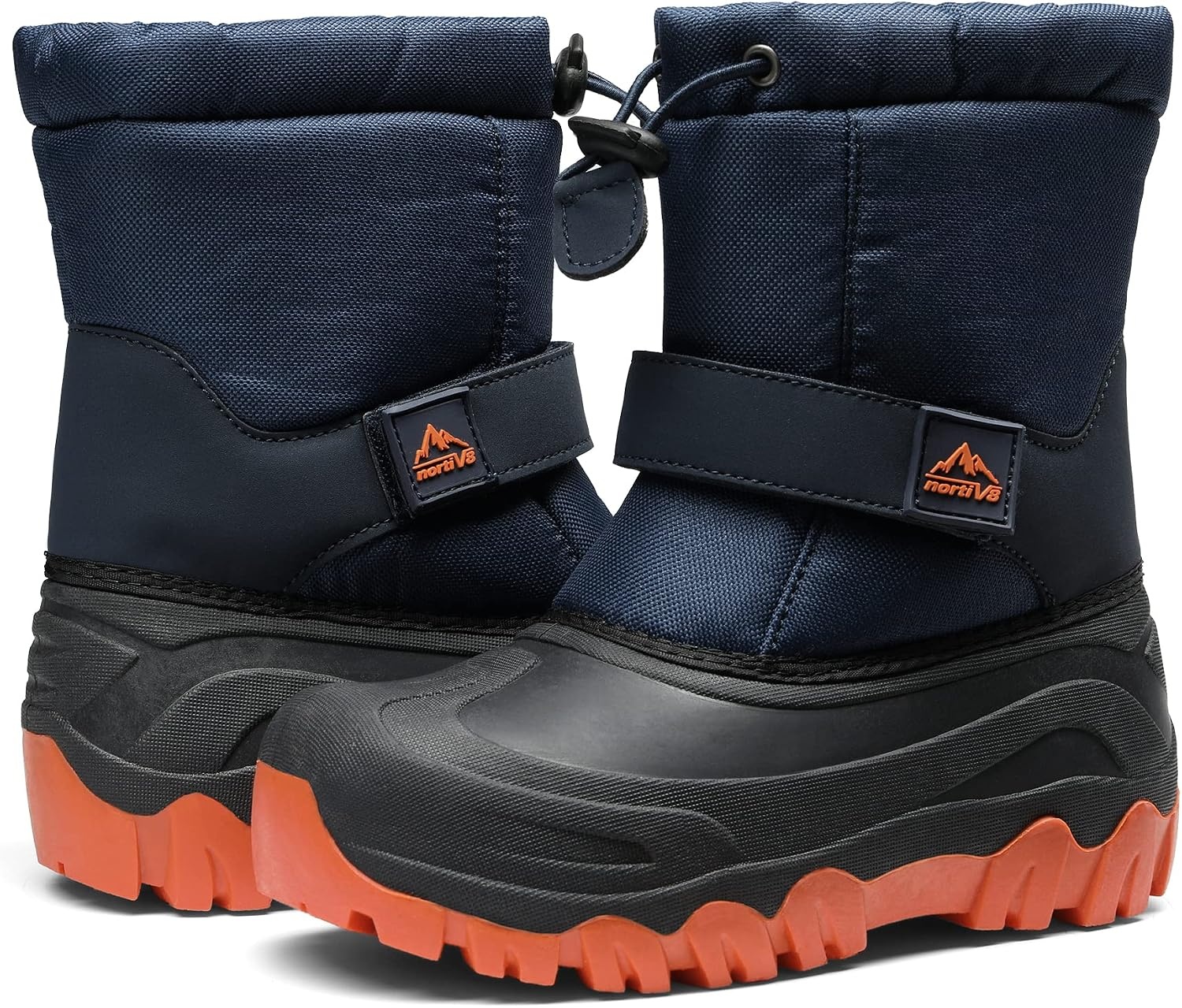 image:imageNORTIV 8 Kids Snow Boots Boys GirlsNavy Blue