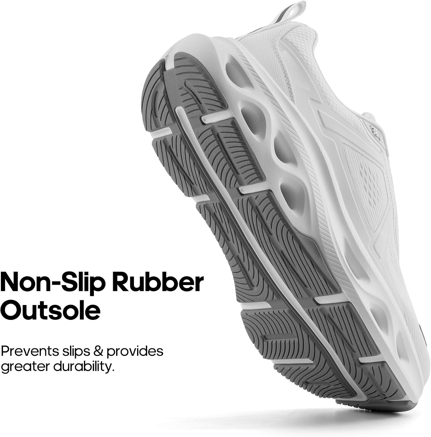 image:imageNORTIV 8 Womens Cushioned Walking Fashion SneakersWhite