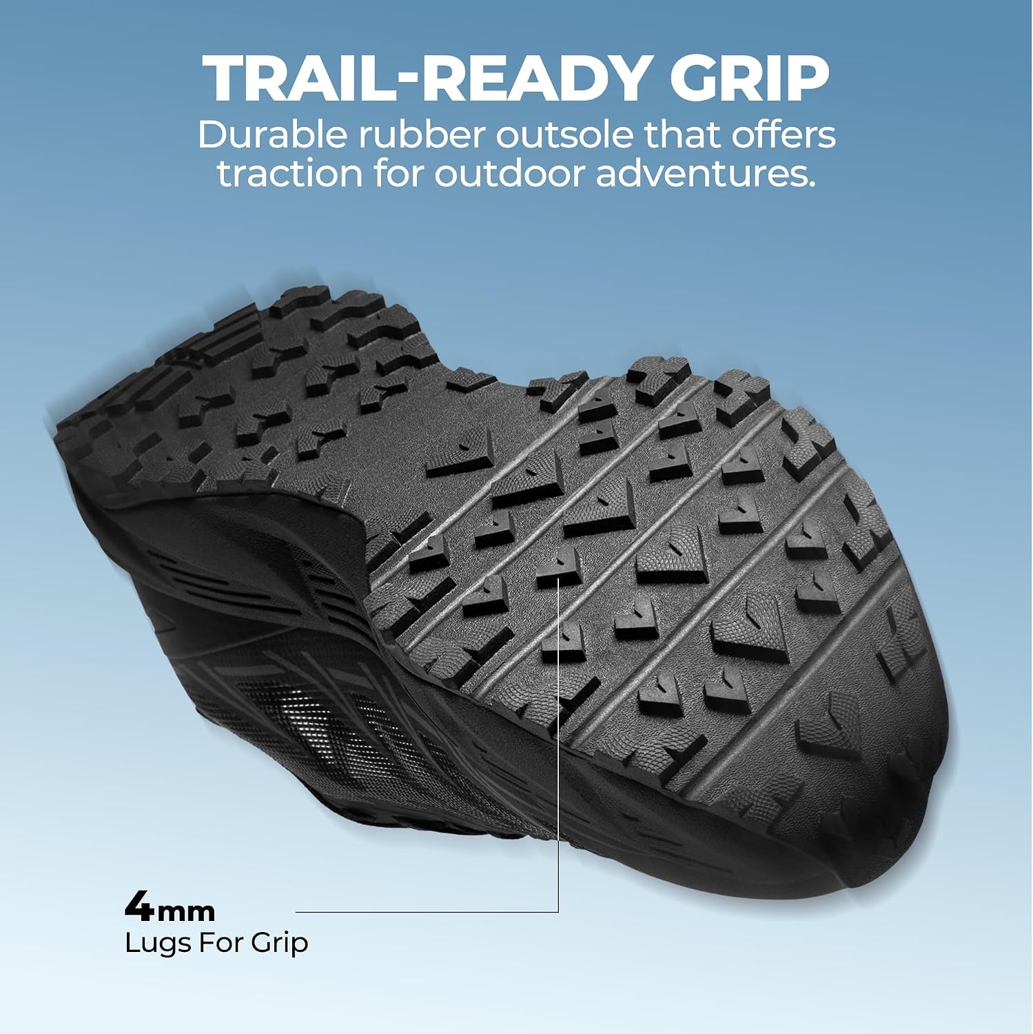 image:imageNORTIV 8 Womens Breathable Trail Running ShoesAll Black