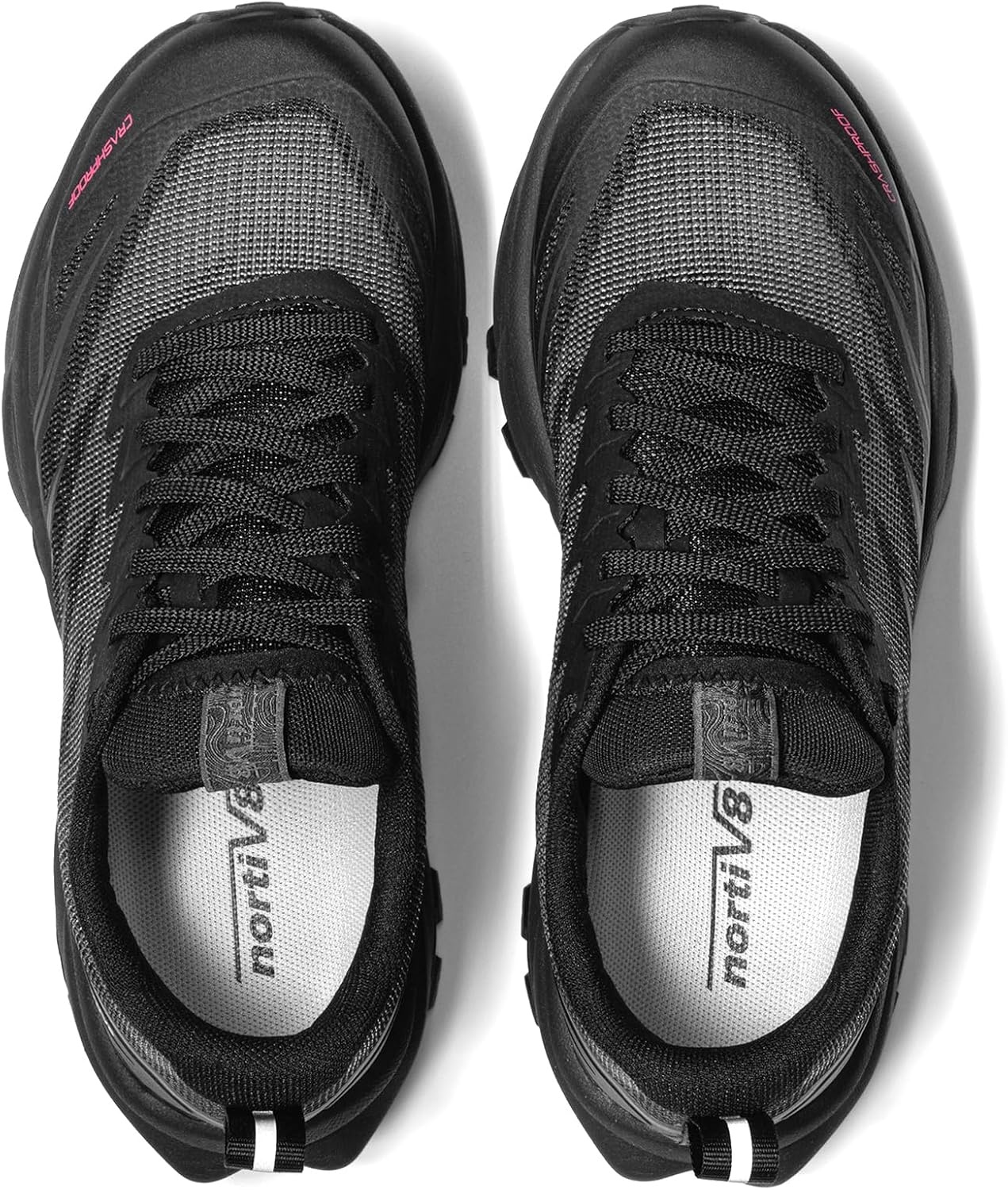 image:imageNORTIV 8 Womens Breathable Trail Running ShoesAll Black