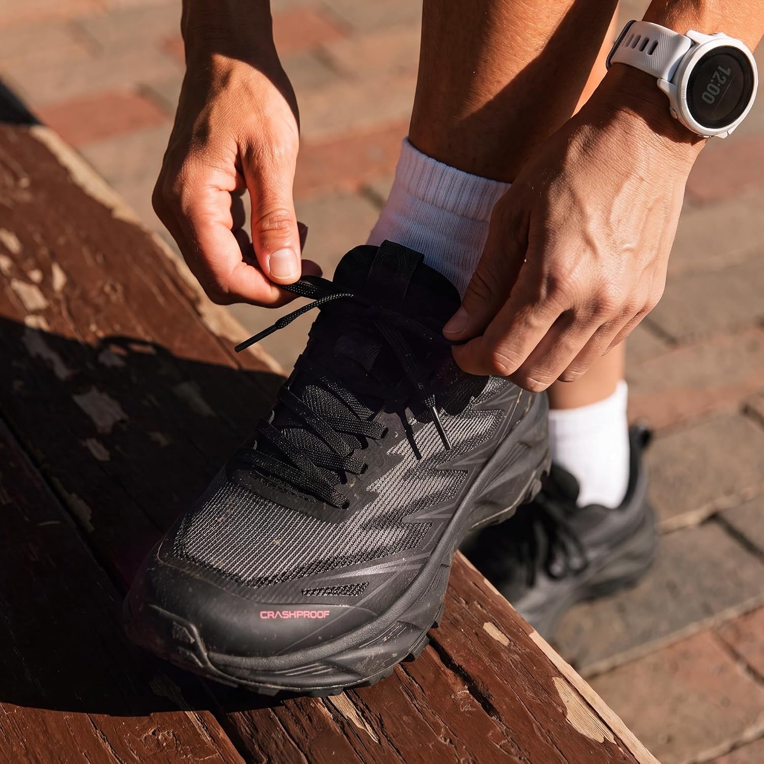 image:imageNORTIV 8 Womens Breathable Trail Running ShoesAll Black