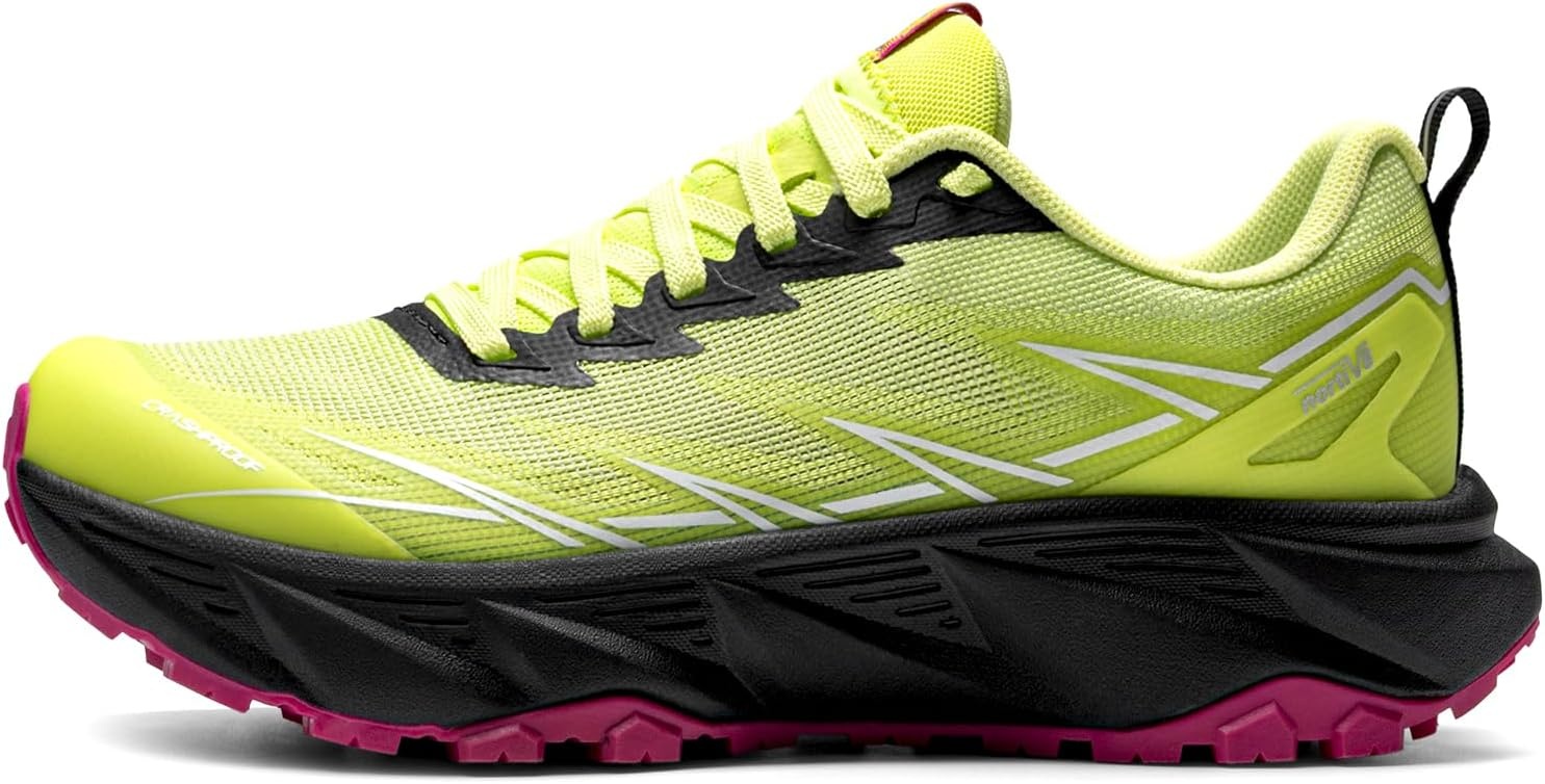 image:imageNORTIV 8 Womens Breathable Trail Running ShoesLemon Green