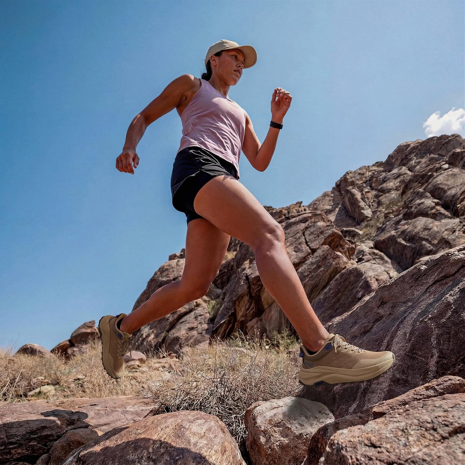 image:imageNORTIV 8 Womens Wide Toe Box Trail Running Walking ShoeKhaki