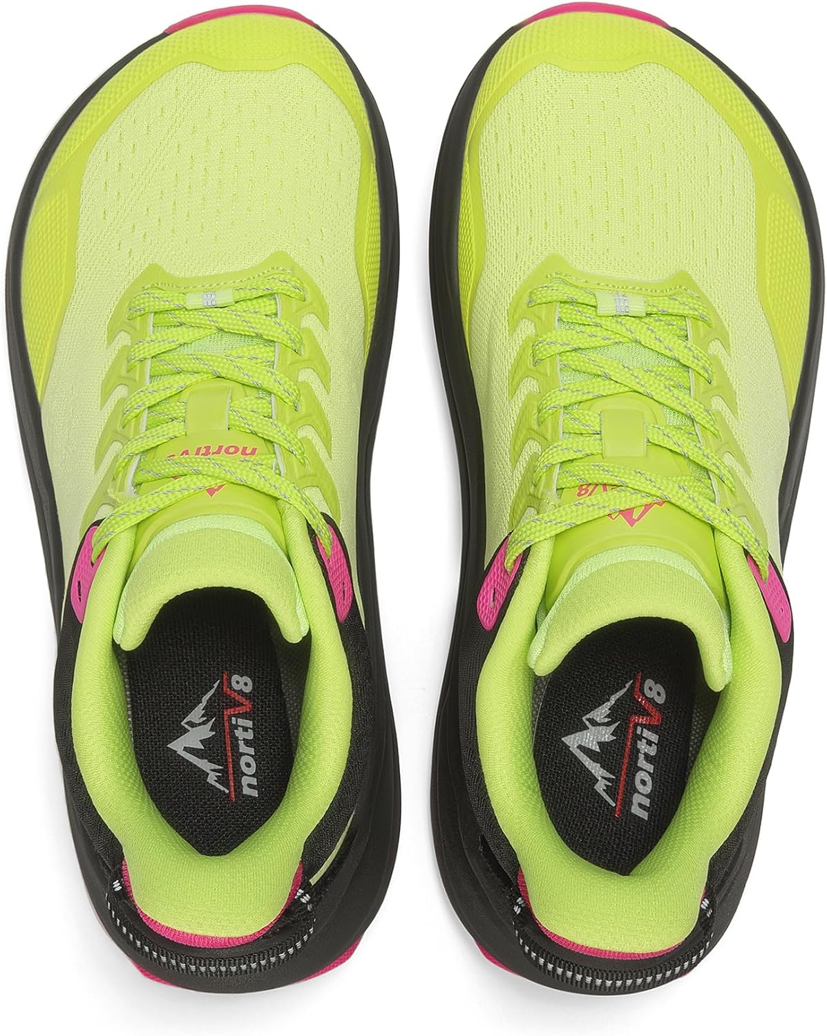 image:imageNORTIV 8 Womens Wide Toe Box Trail Running Walking ShoeLemon Green