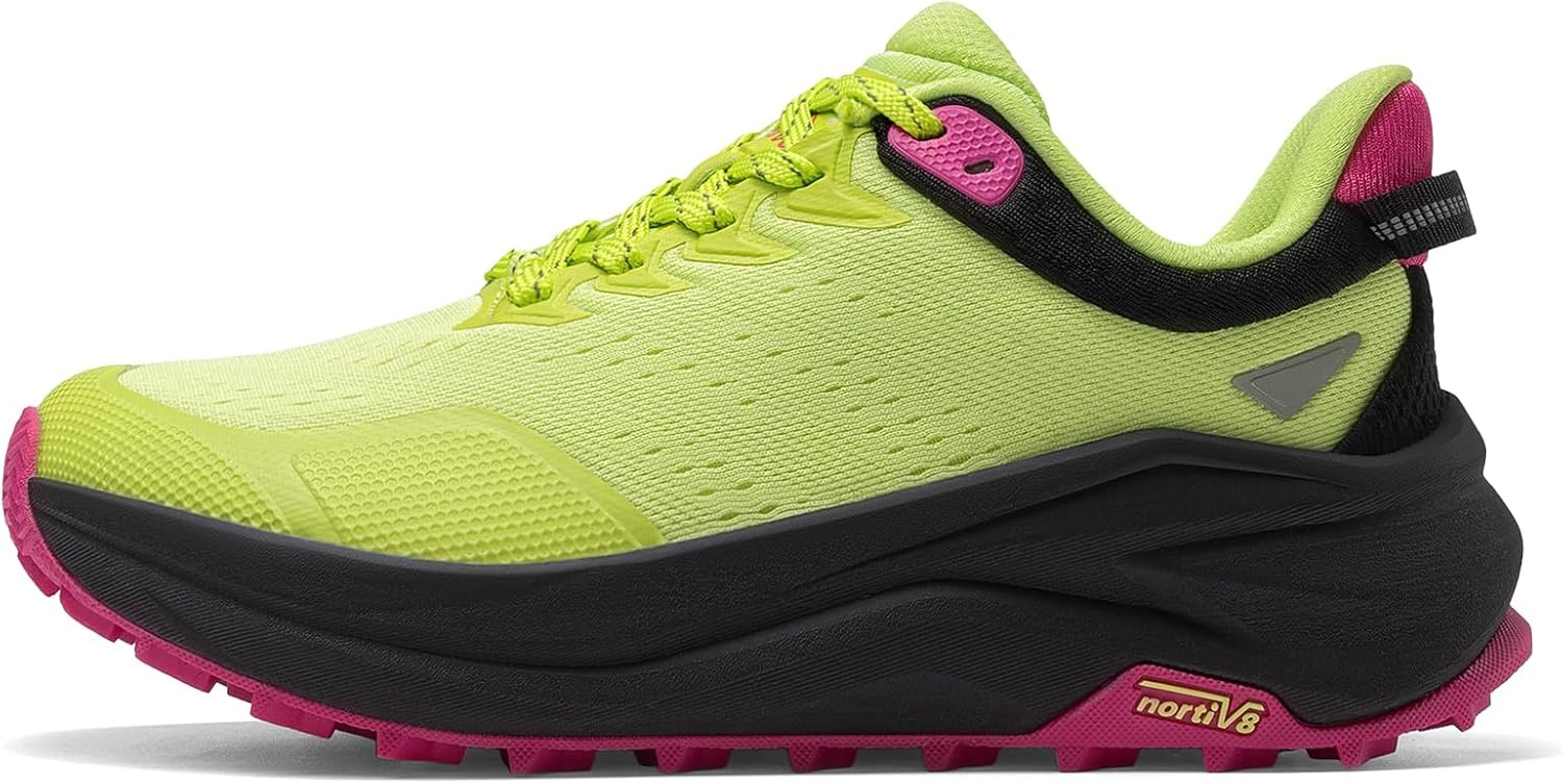 image:imageNORTIV 8 Womens Wide Toe Box Trail Running Walking ShoeLemon Green