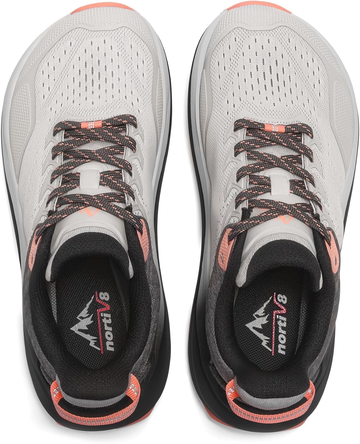 image:imageNORTIV 8 Womens Wide Toe Box Trail Running Walking ShoeLight GreyPink