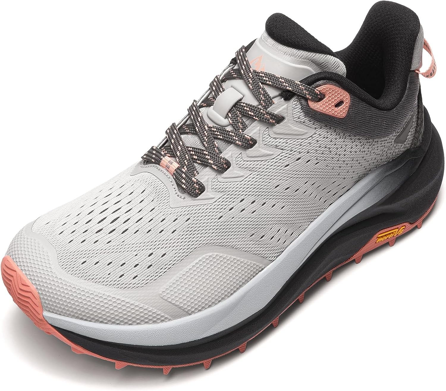 image:imageNORTIV 8 Womens Wide Toe Box Trail Running Walking ShoeLight GreyPink
