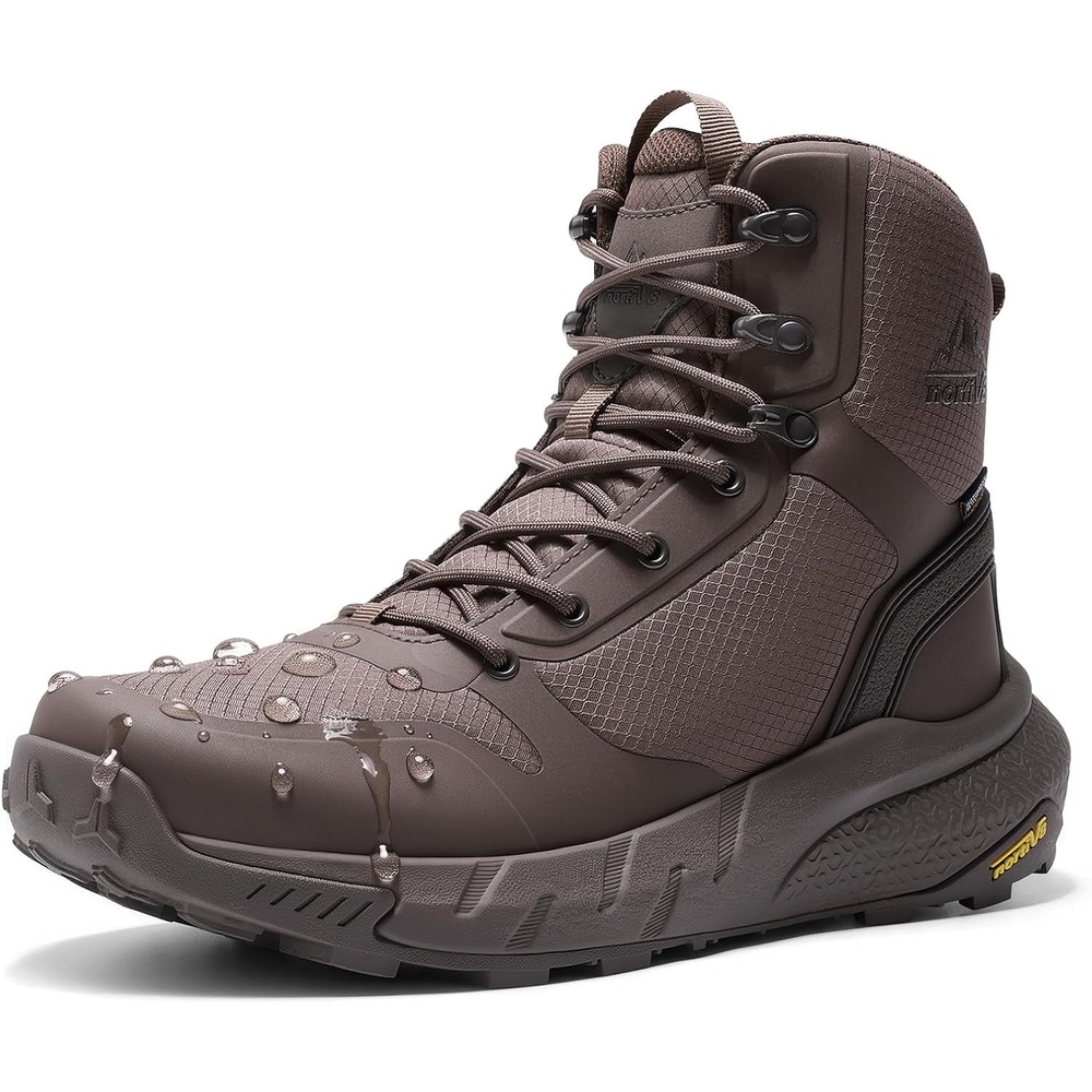 image:imageNORTIV 8 Mens Waterproof Work Tactical Boots ComfortableBrown