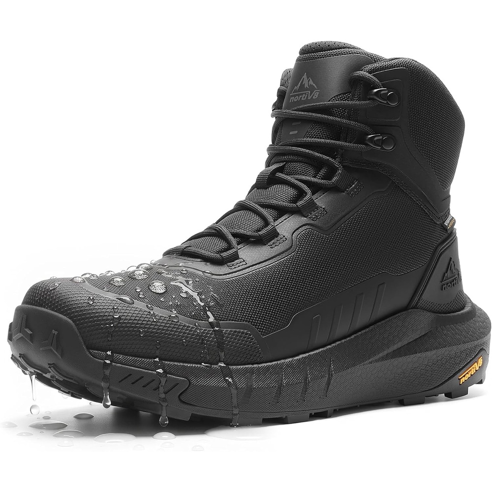 image:imageNORTIV 8 Mens Waterproof Work Tactical Hiking BootsBlack
