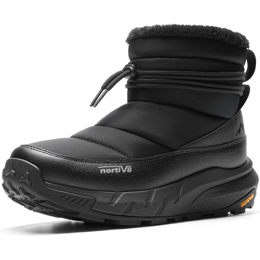 image:imageNORTIV 8 Mens Wide Winter Snow Boots Insulated Waterproof OutdoorBlack