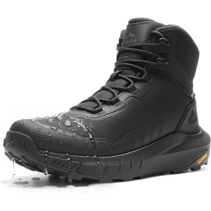 NORTIV 8 Men’s Waterproof Work Tactical Hiking Boots(Black)