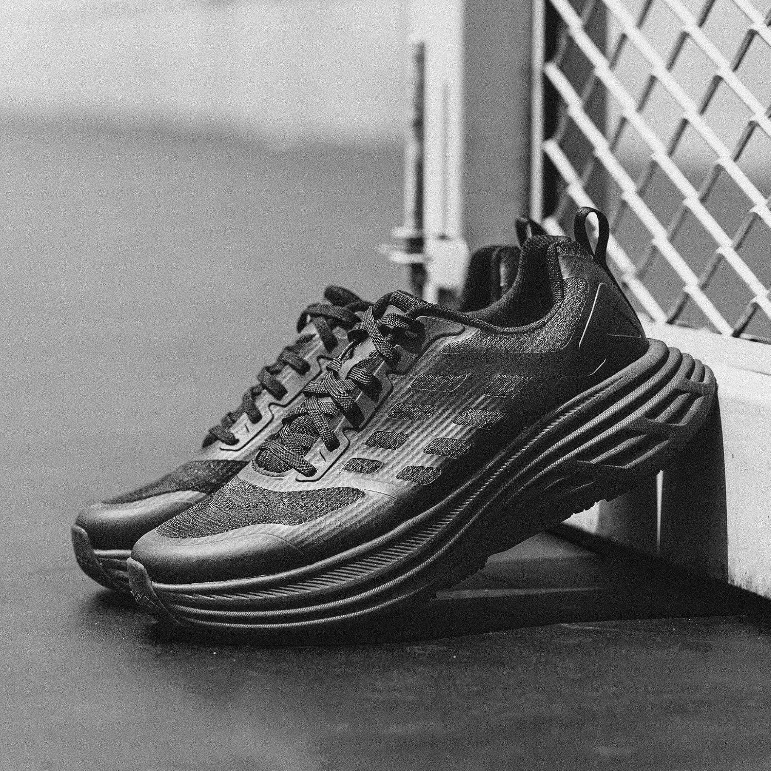image:imageNORTIV 8 Mens Walking Running Tennis Shoes SneakersAll Black