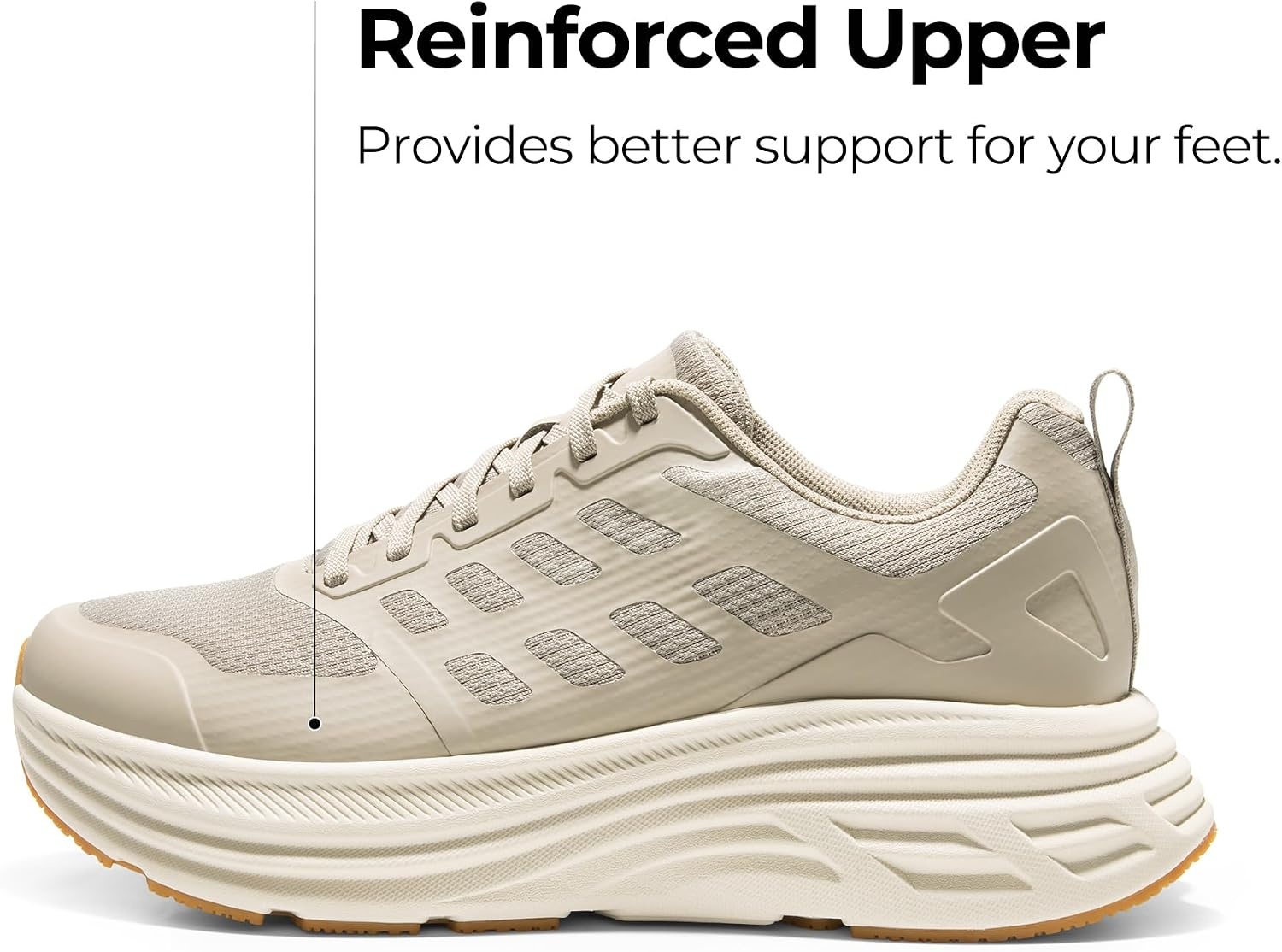 image:imageNORTIV 8 Mens Walking Running Tennis Shoes SneakersApricot