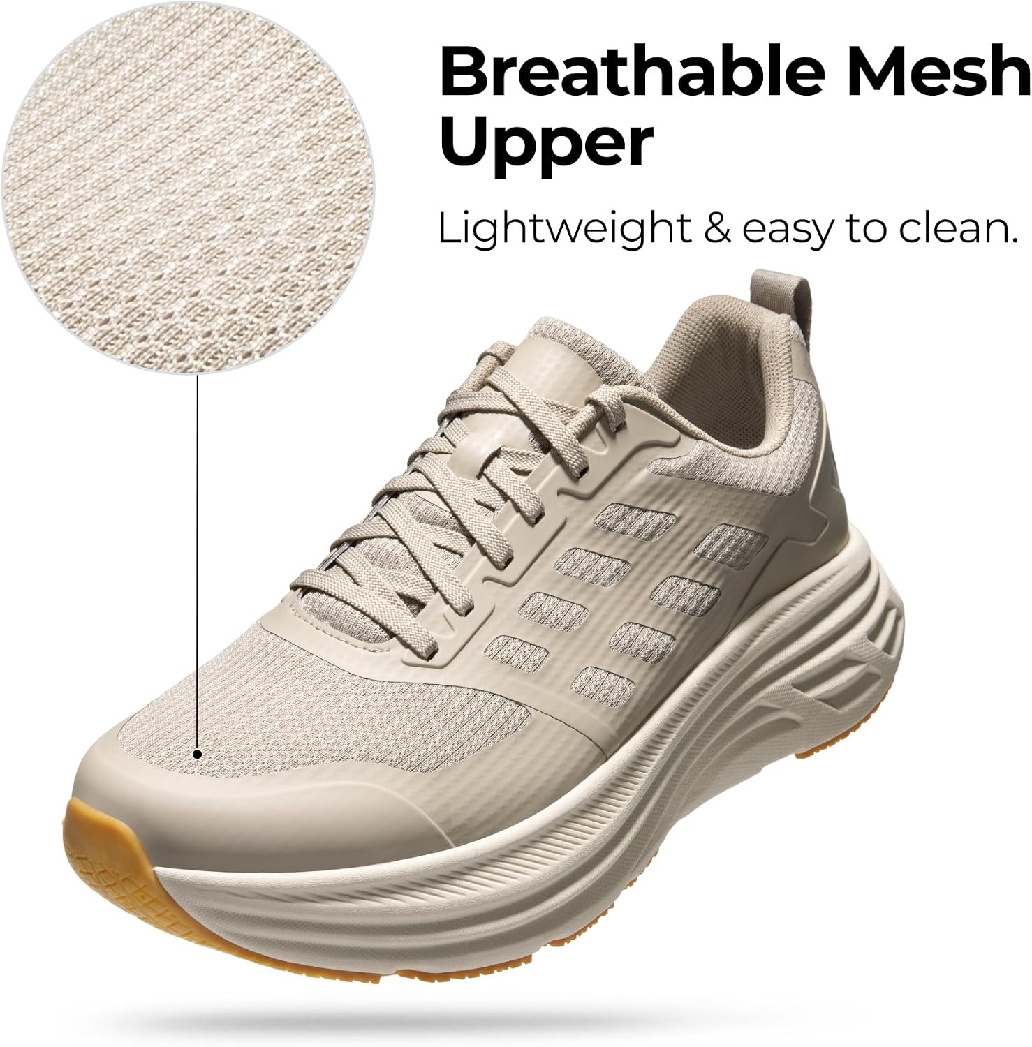 image:imageNORTIV 8 Mens Walking Running Tennis Shoes SneakersApricot