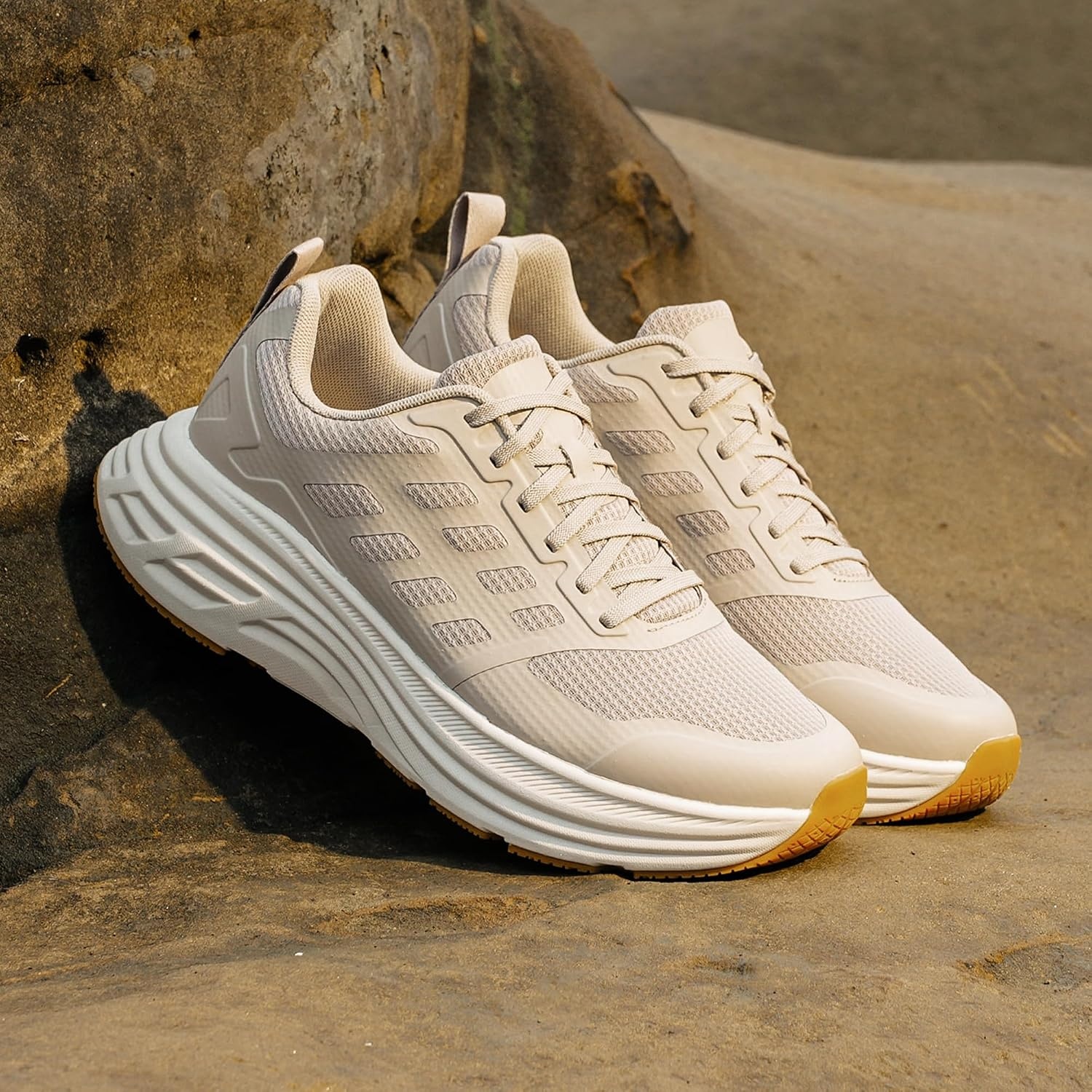 image:imageNORTIV 8 Mens Walking Running Tennis Shoes SneakersApricot