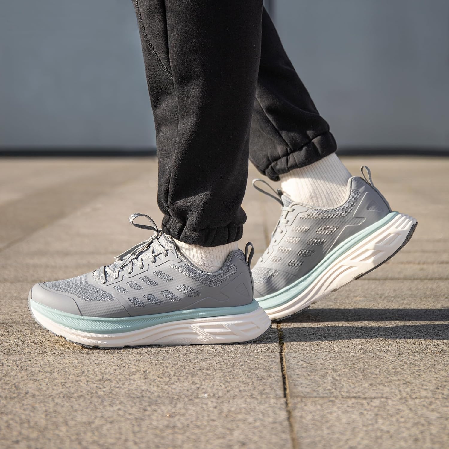 image:imageNORTIV 8 Mens Walking Running Tennis Shoes SneakersGrey