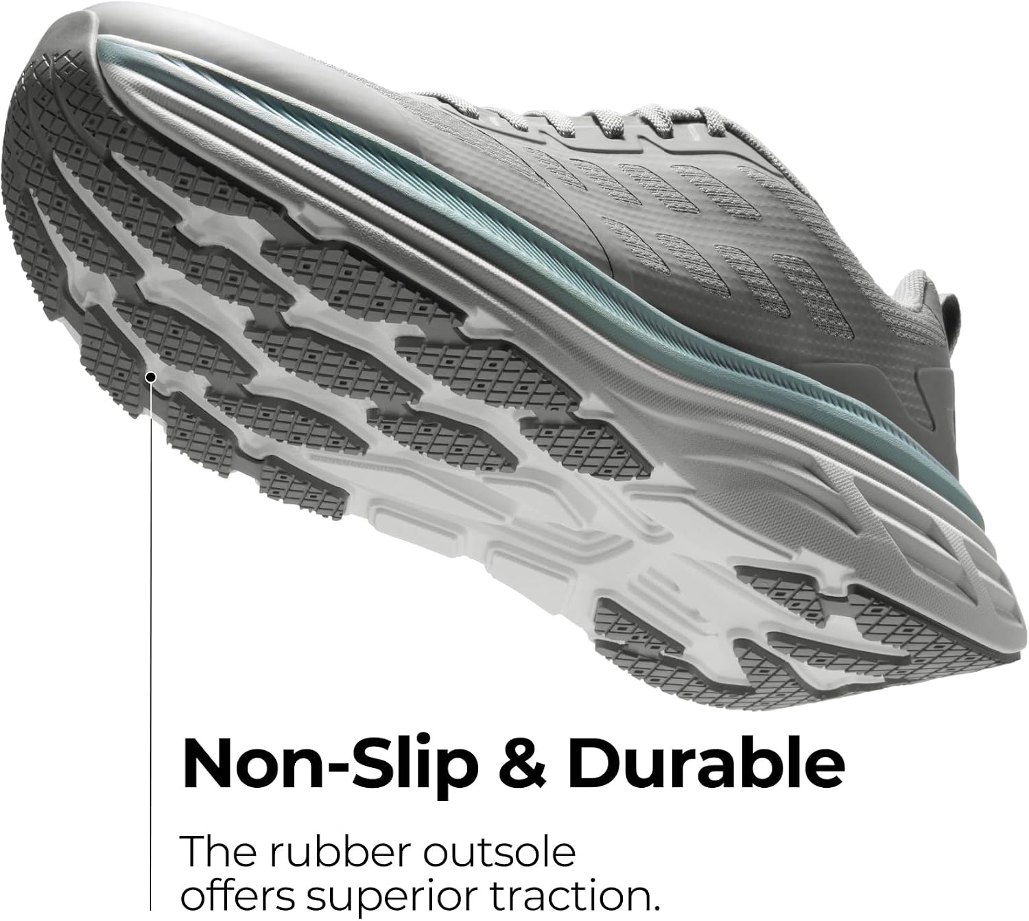 image:imageNORTIV 8 Mens Walking Running Tennis Shoes SneakersGrey