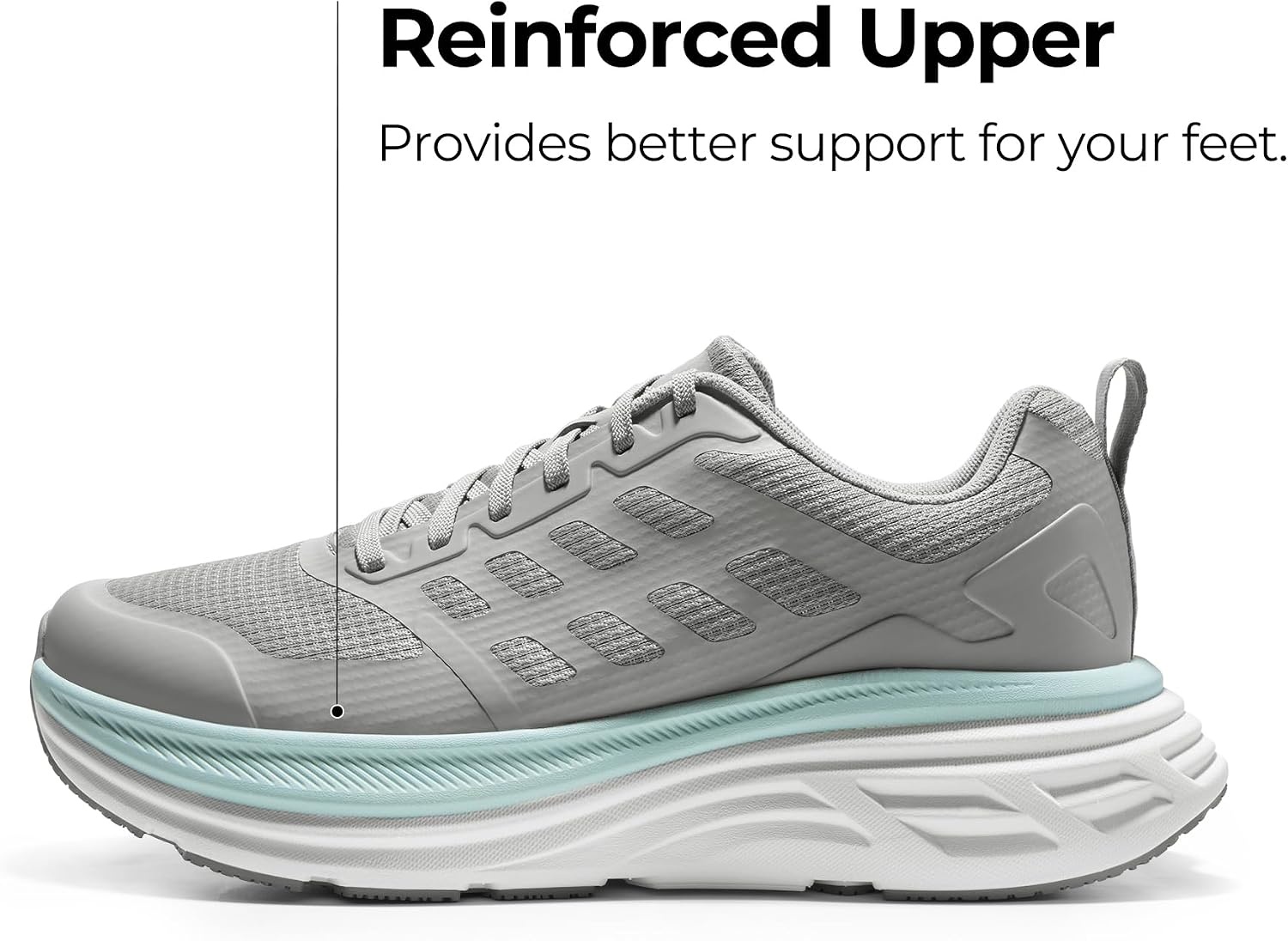 image:imageNORTIV 8 Mens Walking Running Tennis Shoes SneakersGrey