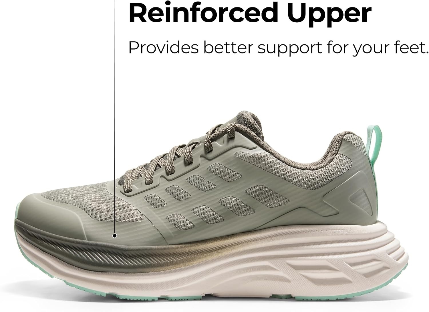 image:imageNORTIV 8 Mens Walking Running Tennis Shoes SneakersGreyish Green