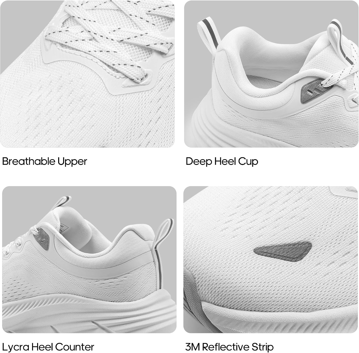 image:imageNORTIV 8 Mens Walking Shoes Running Tennis SneakersWhite